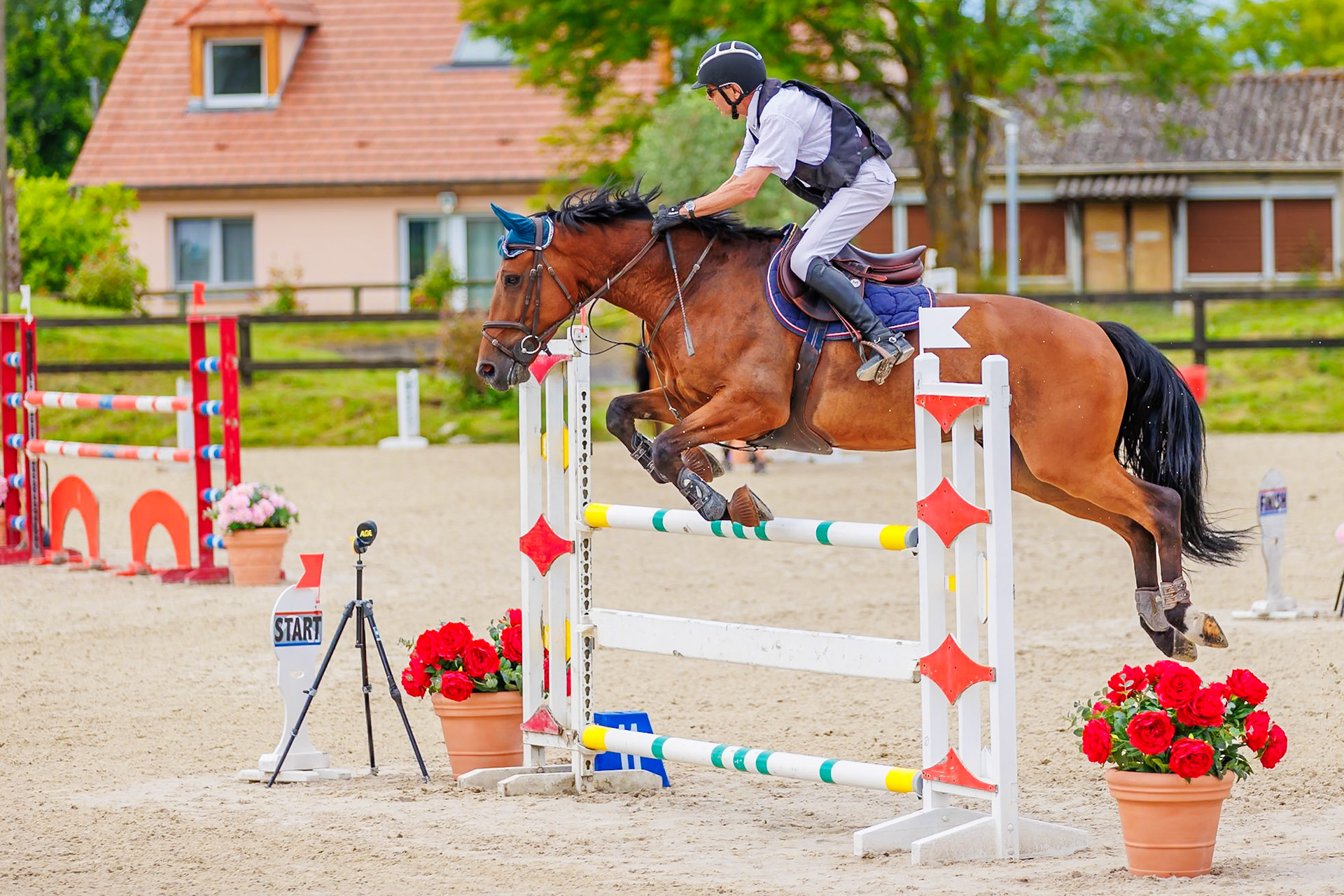 13 juillet 2024 / Haras de Liverdy-en-Brie / Seine-et-Marne / Saut d'obstacles Amateur 1  Grand Prix (1.20 m)