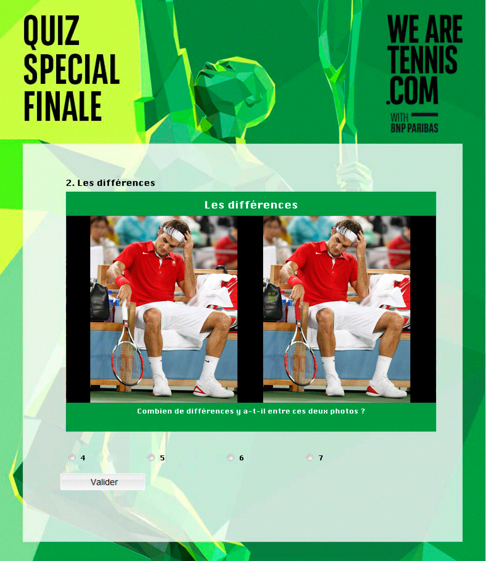 We Are Tennis, jeux interne