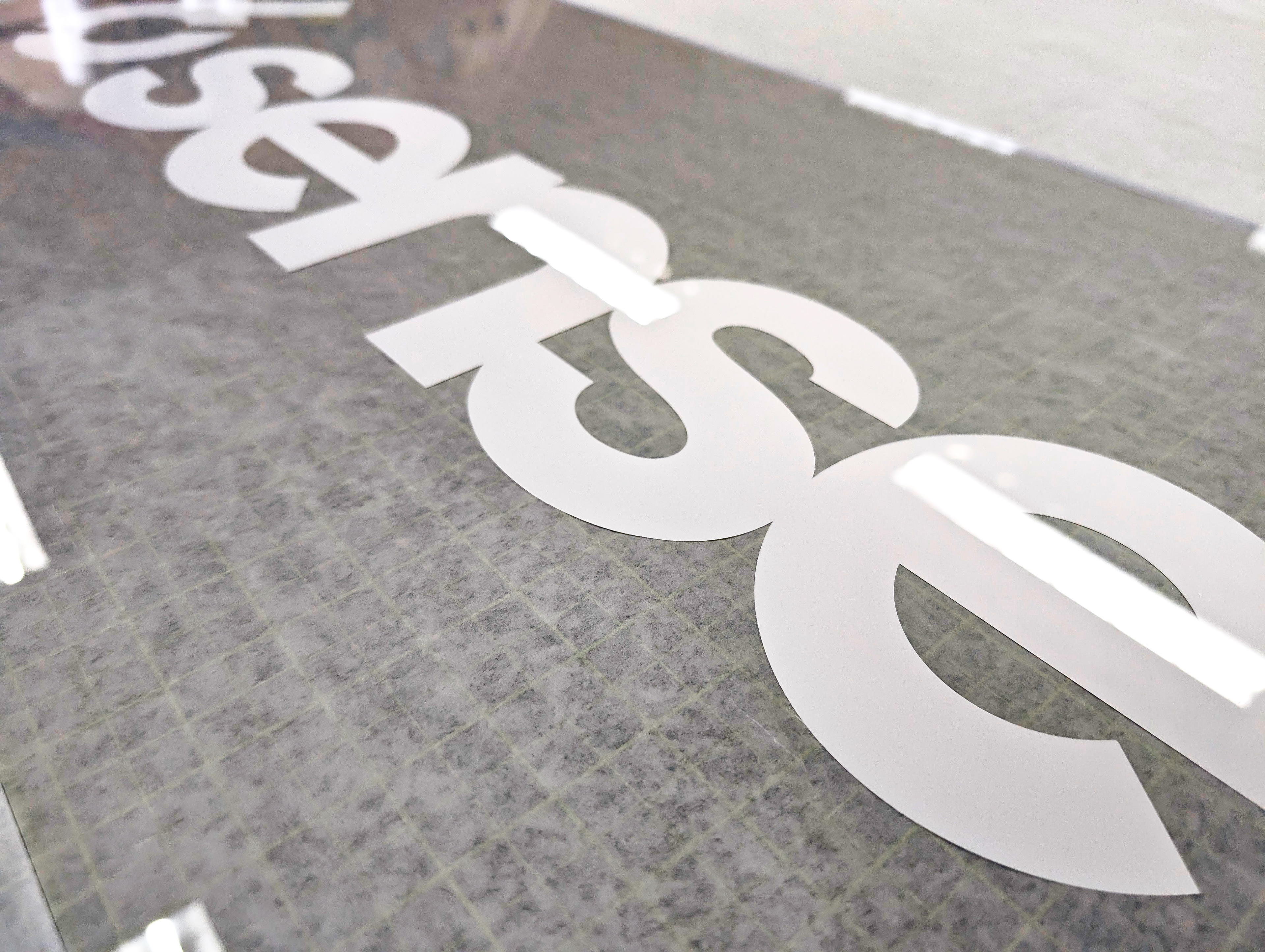 White Ink Clear Acrylic Print