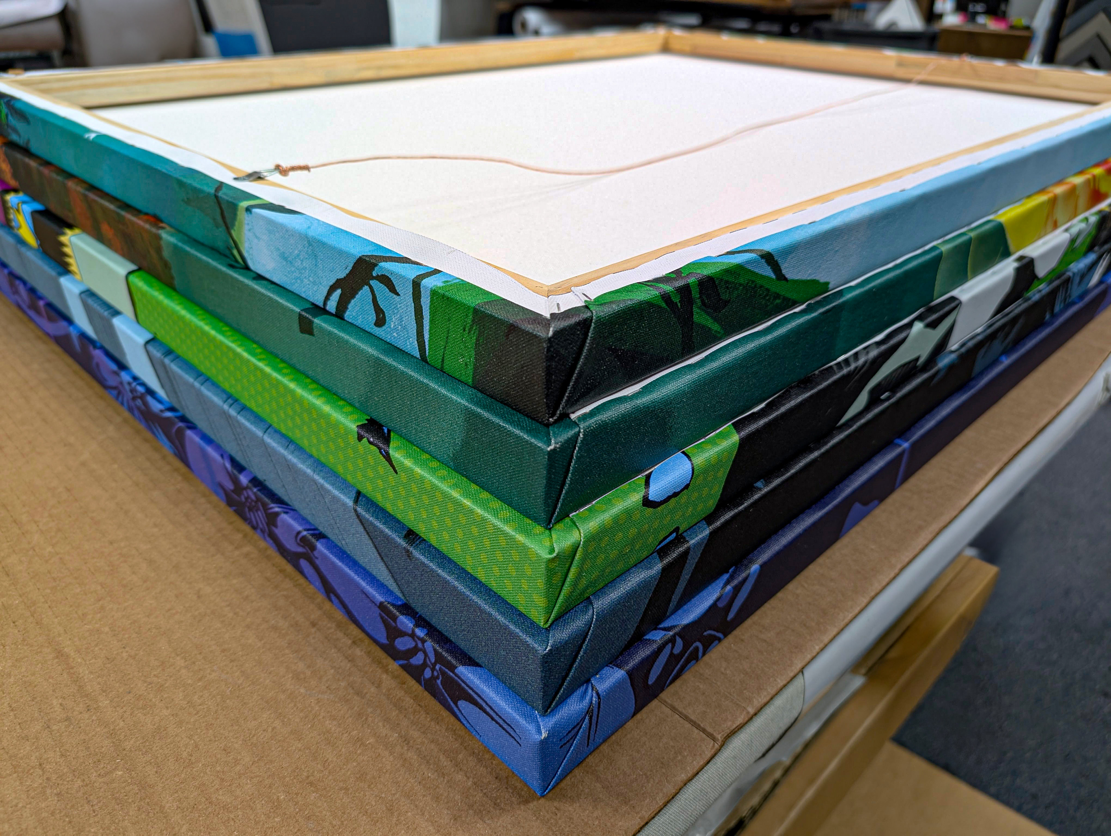 Large Canvas Stretching