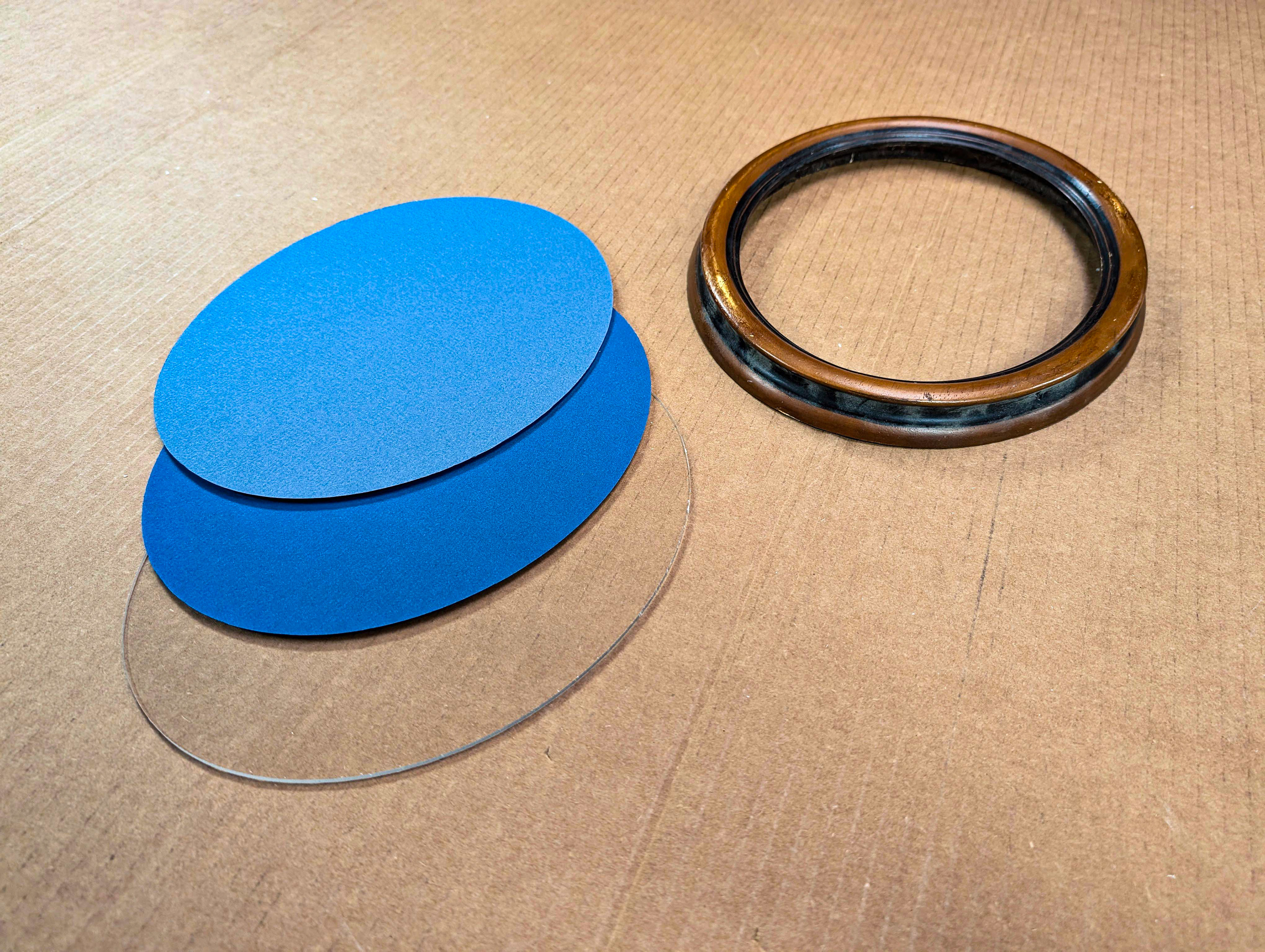 Circular Mat and Acrylic