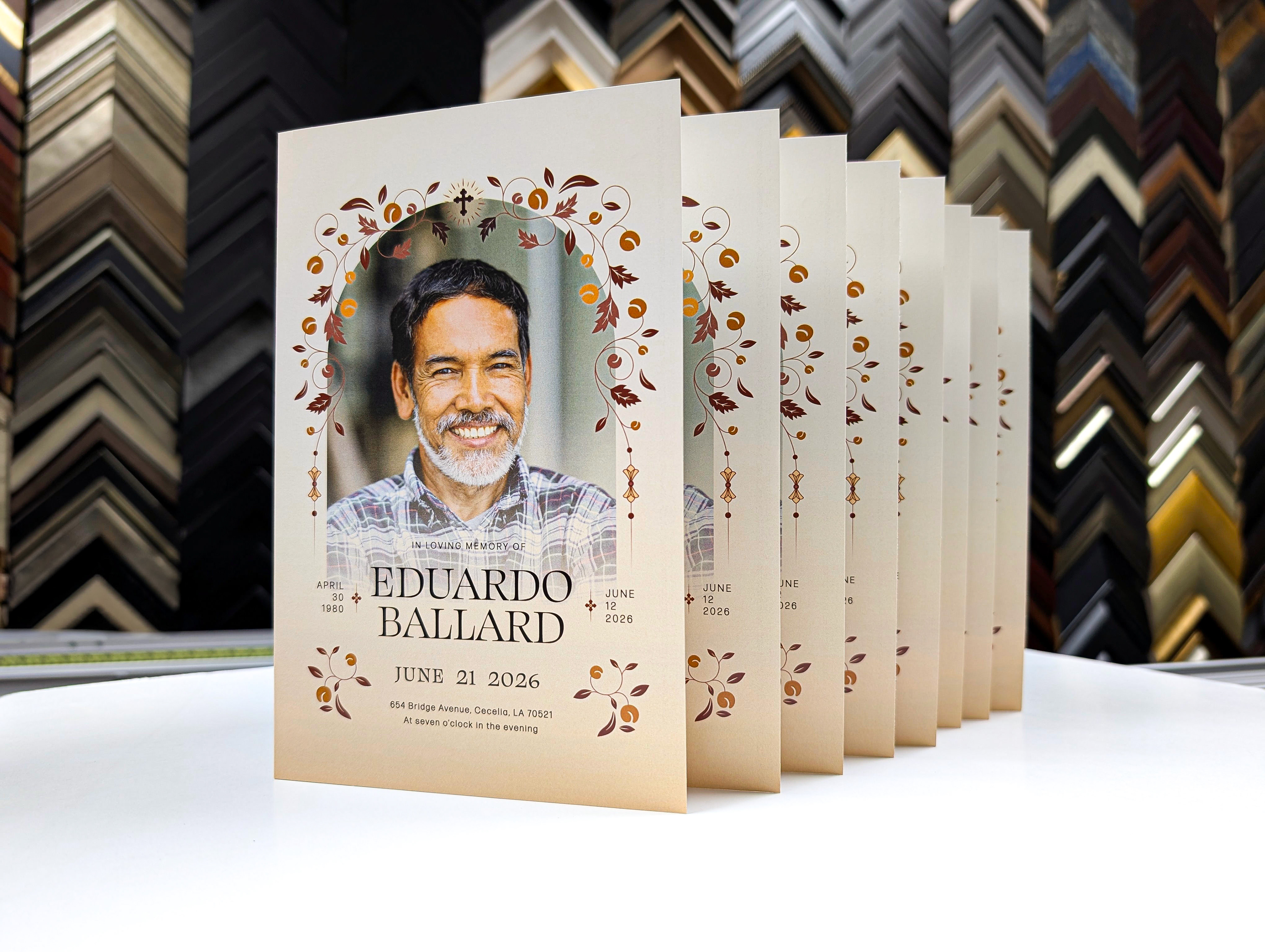 Funeral Program Cards Bi Fold