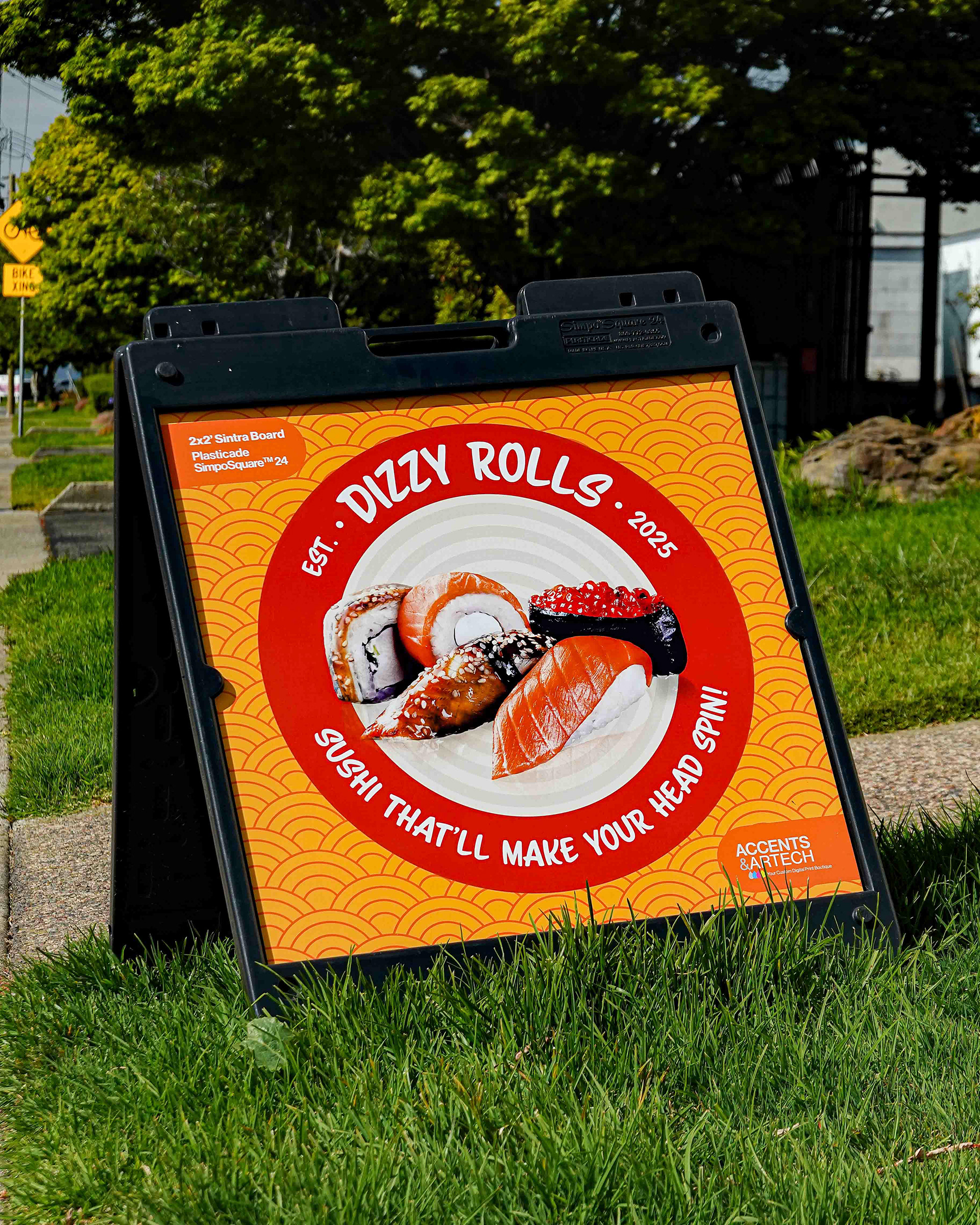 Plasticade A-Frame Sandwich Board Restaurant Advertisement