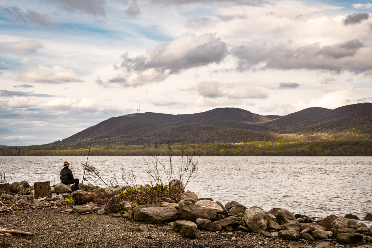 The Hudson River at New Windsor, NY, USA