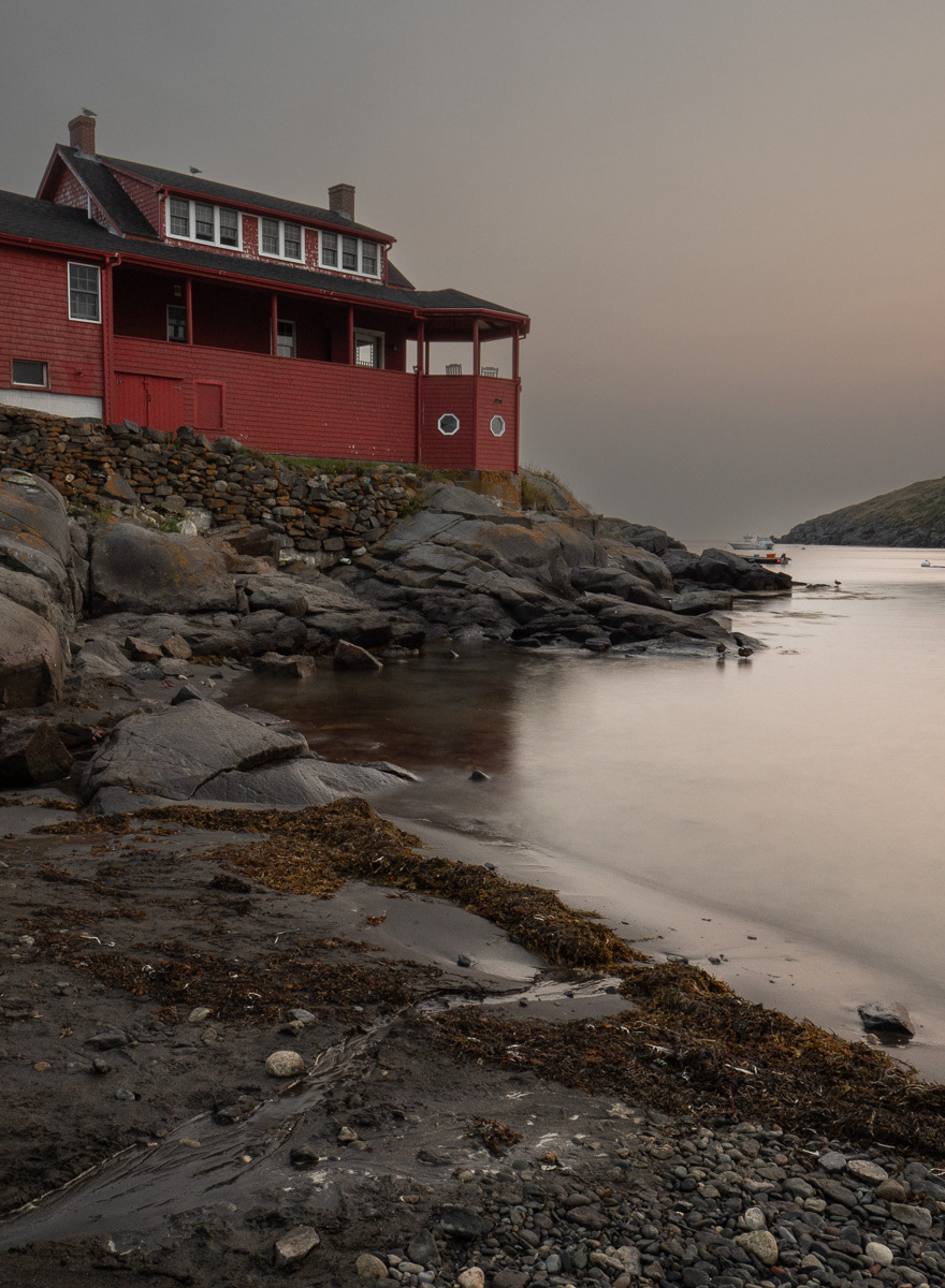The Red House at Dusk