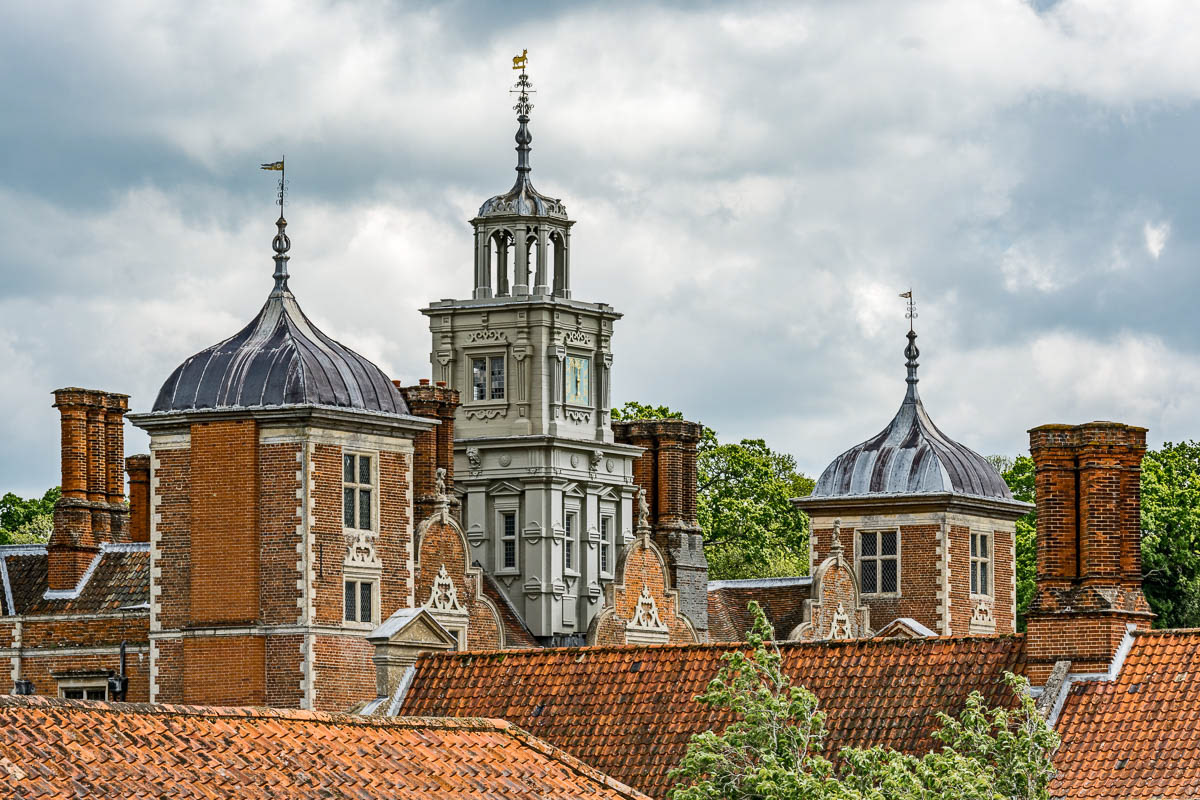 The rooftops of Blickling Hall