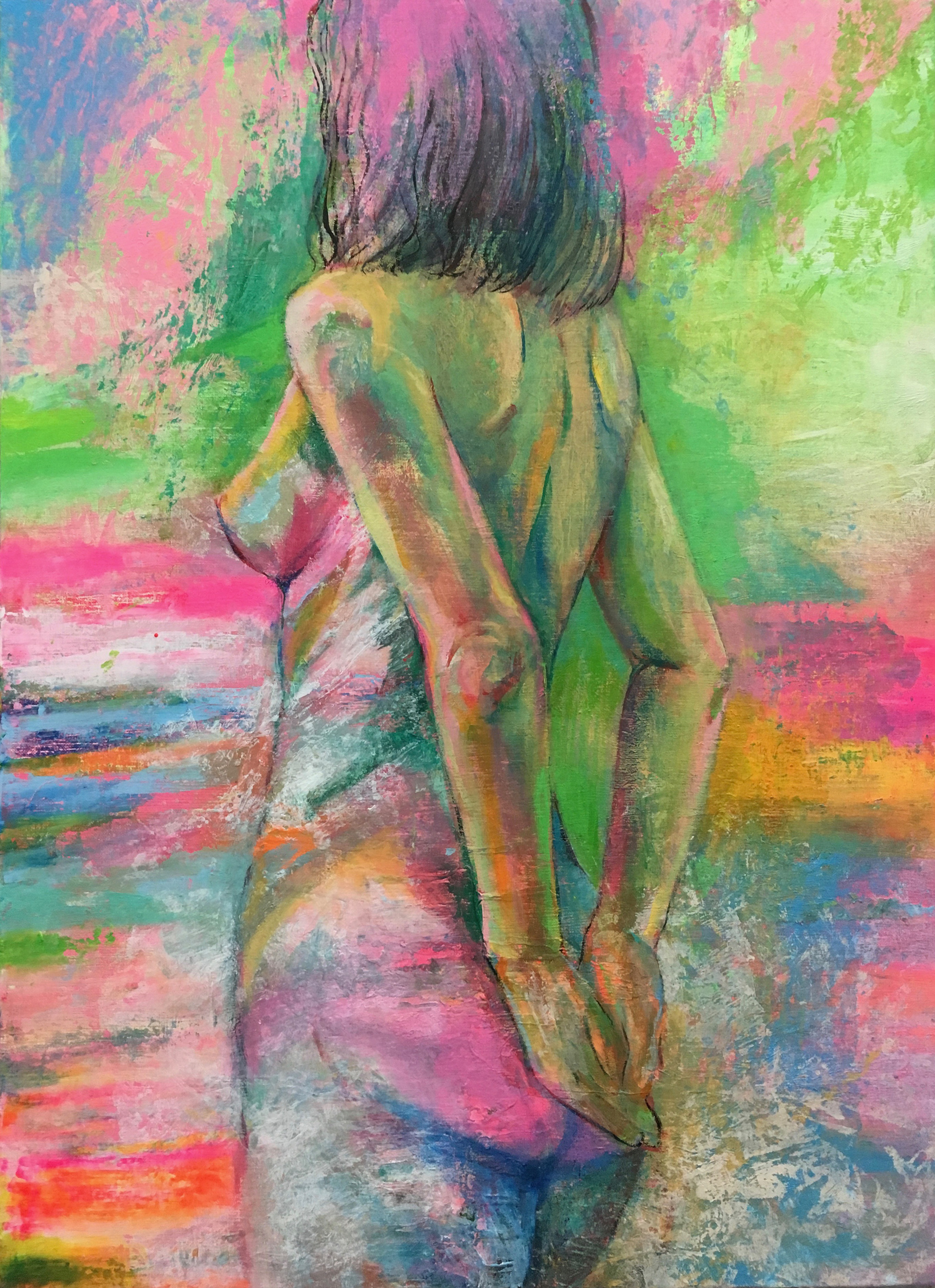 《ポーズ》 アクリル・キャンバス 727×606㎜