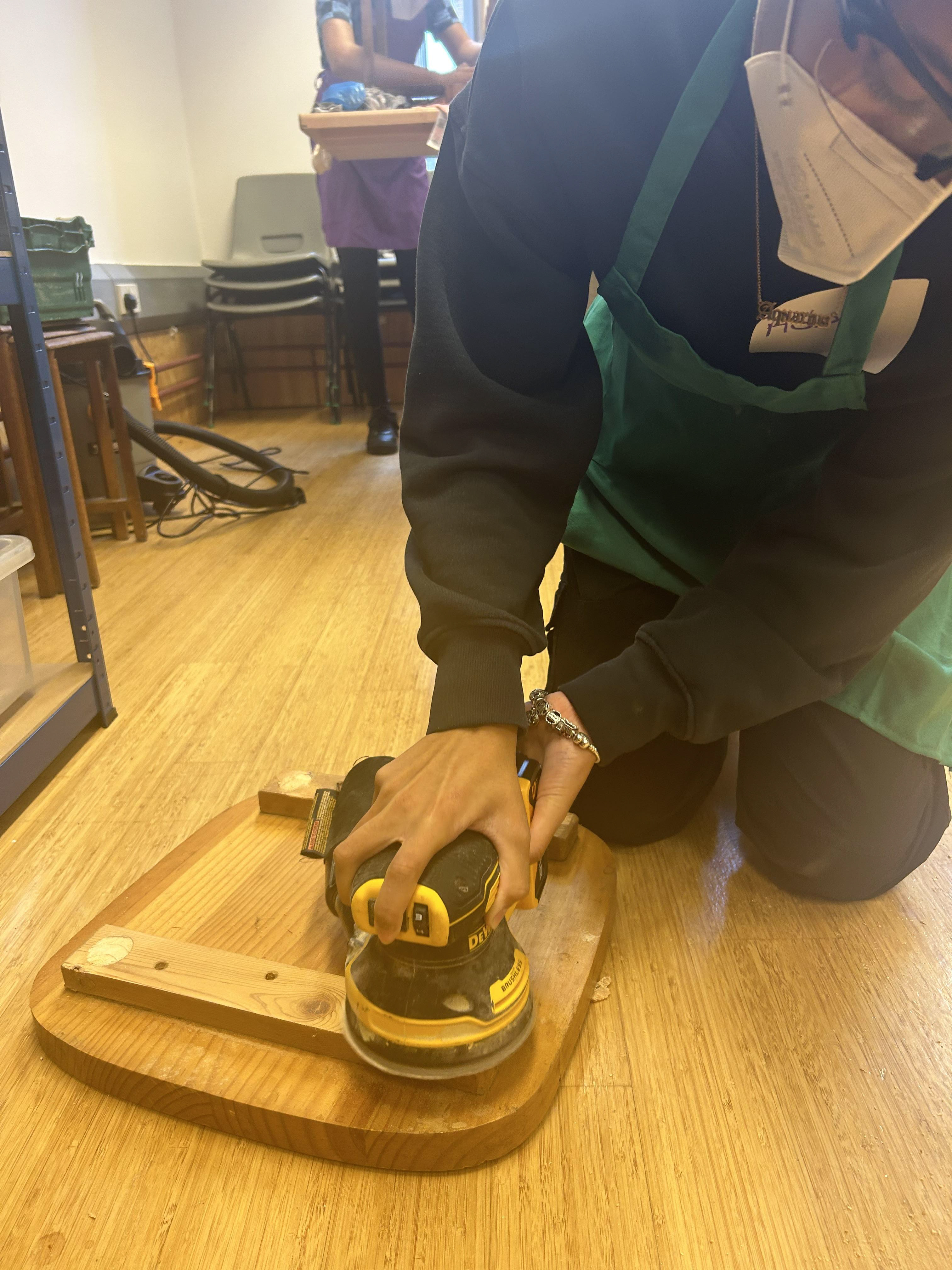 Sanding materials to reveal the beauty that lies withon
