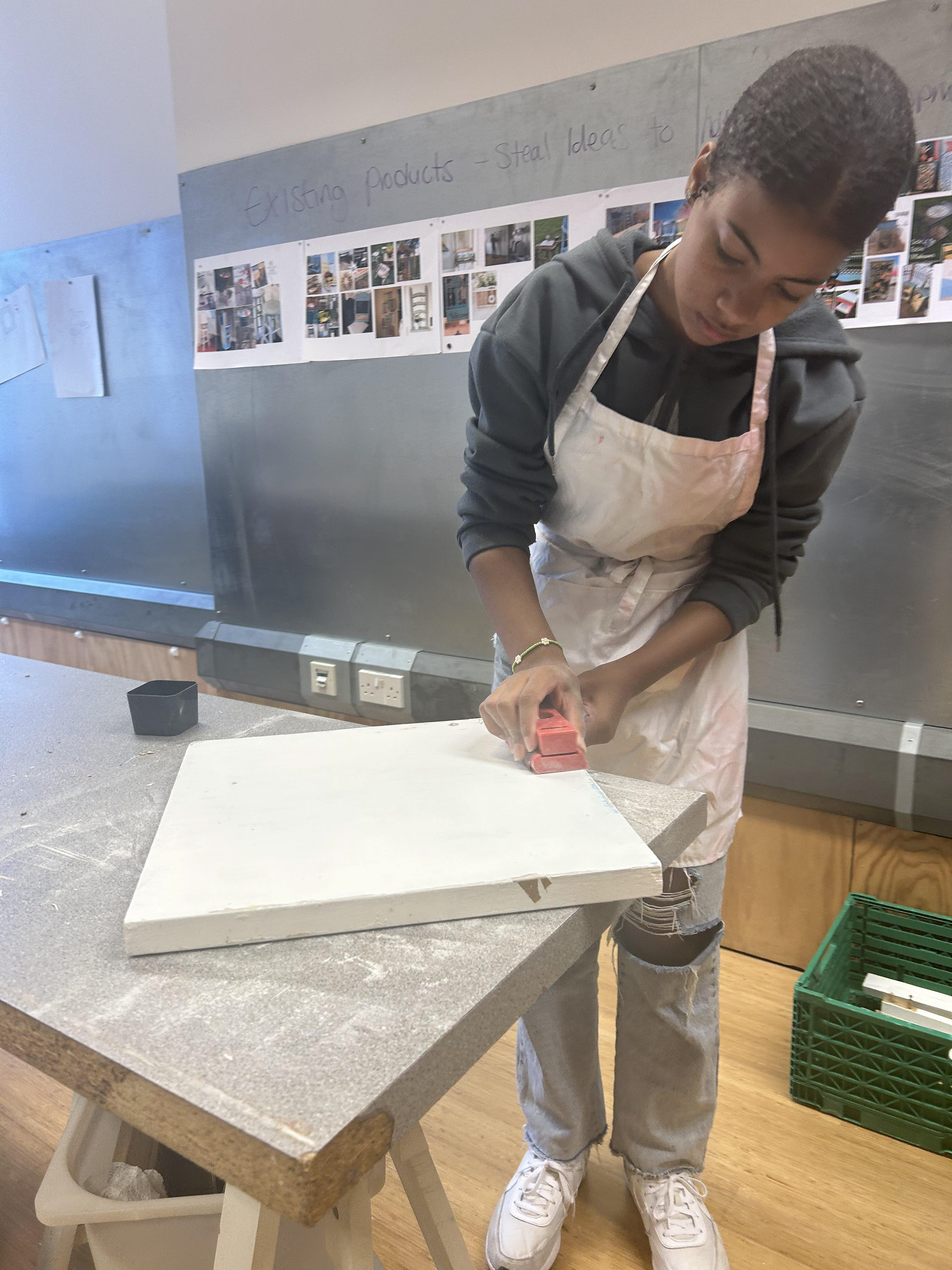 Sanding smooth surfaces before applying something new