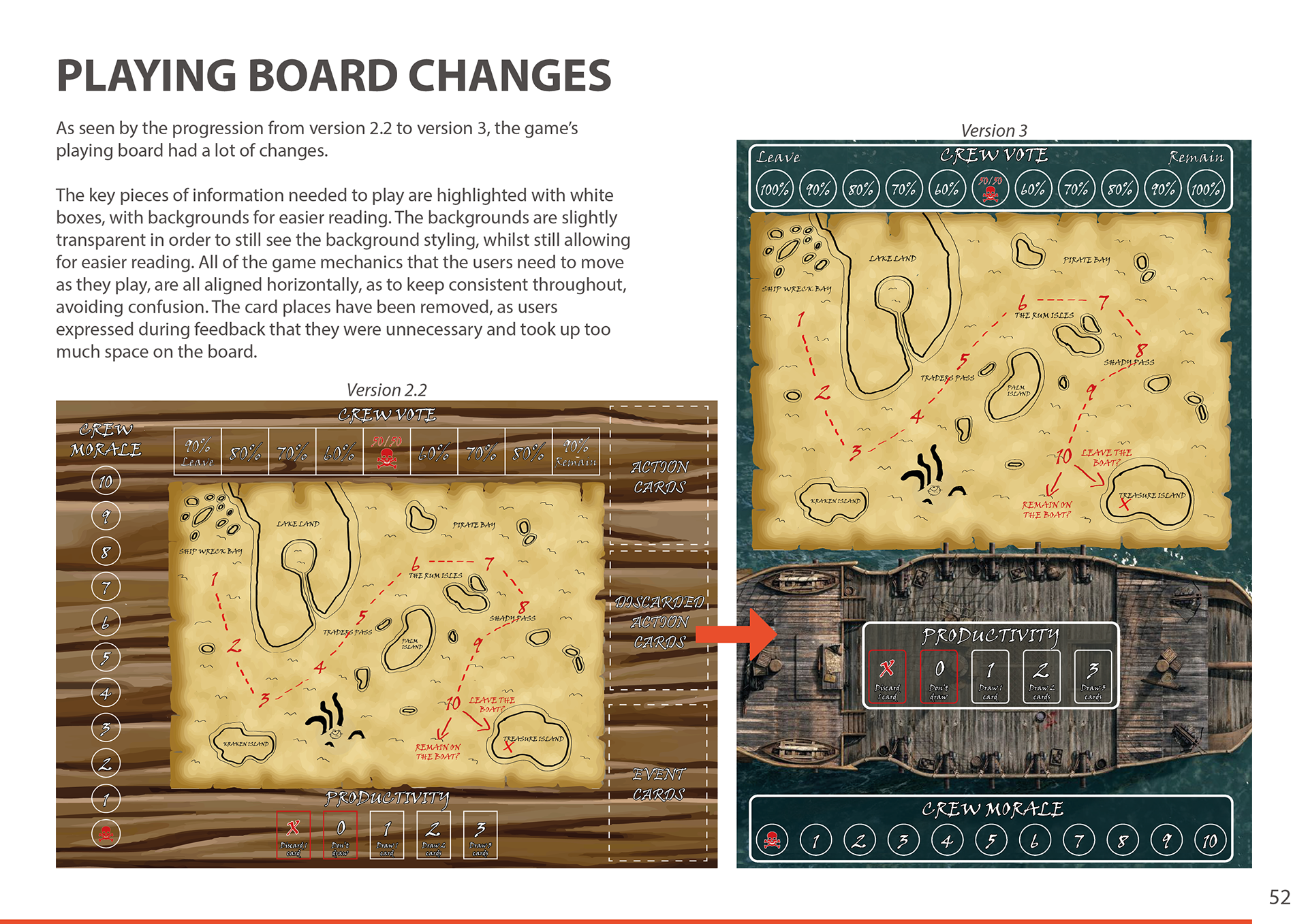Development Changes to a Boardgame