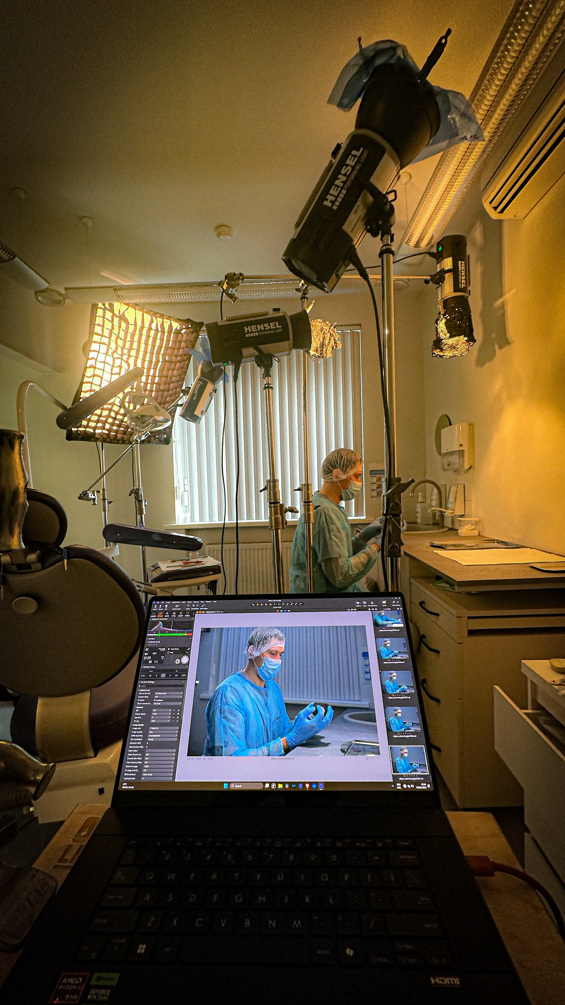 Odontologijos įmonės darbuototjų fotosesija