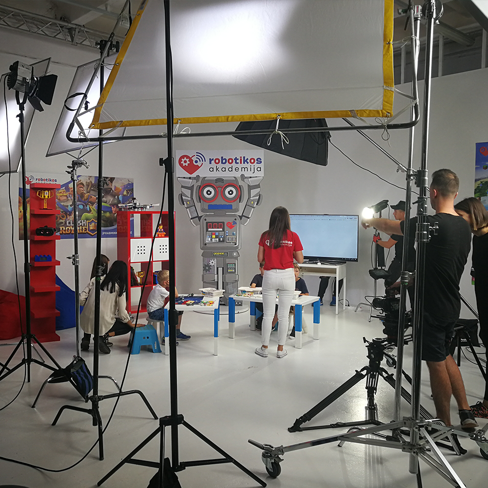 "Robotikos Akademija" Reklamos filmavimas