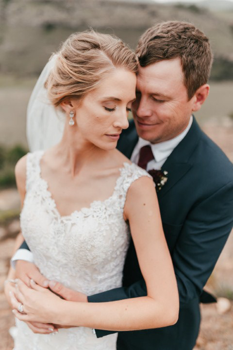 Martie and Albert after their NG Church ceremony in Maclear, elegant marquee reception at Tortoni Farm