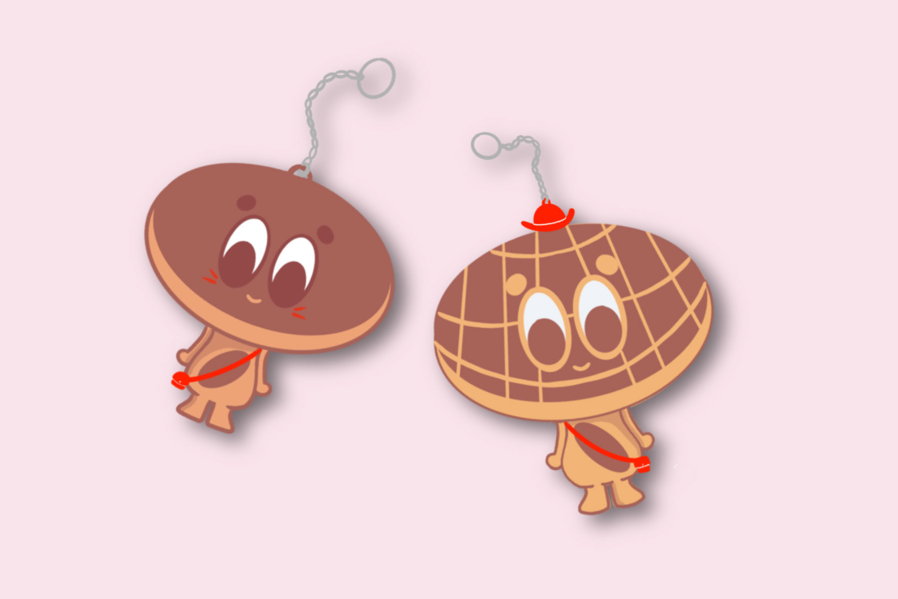 Matching Acrylic Keychains