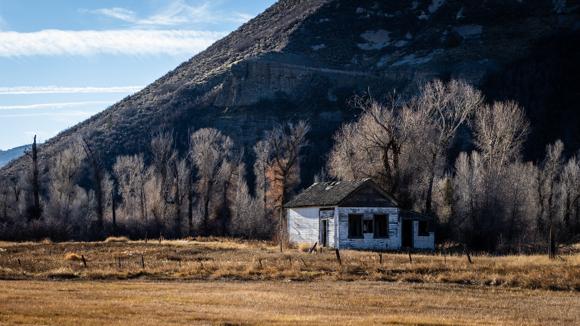 I found this abandoned this cabin off of the road of Francis.