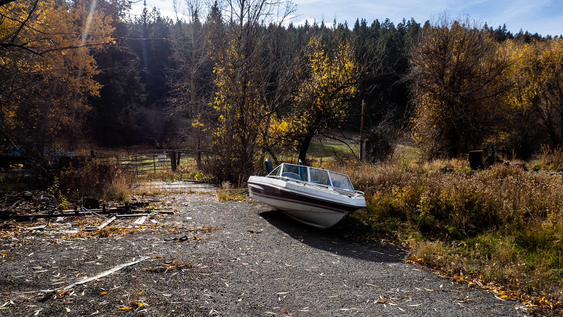 Much less a lake or river. But if you need some captain chairs. A hectic day, so I am posting one from my photo safari near Le Grand, OR, last week.