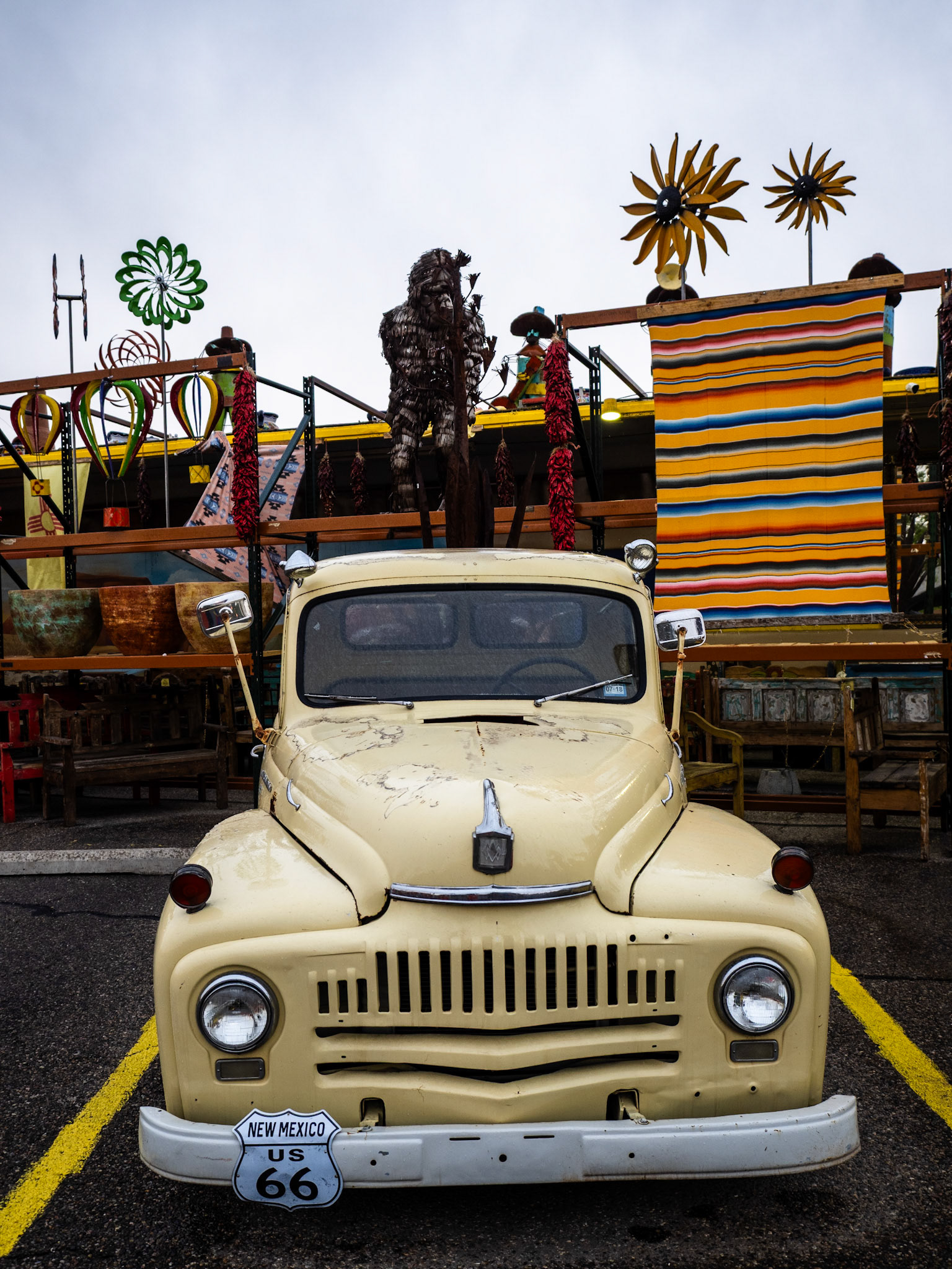 I found this truck near Old Town Albuquerque. It's a good thing there is a gorilla watching over it or I might take it home with me.