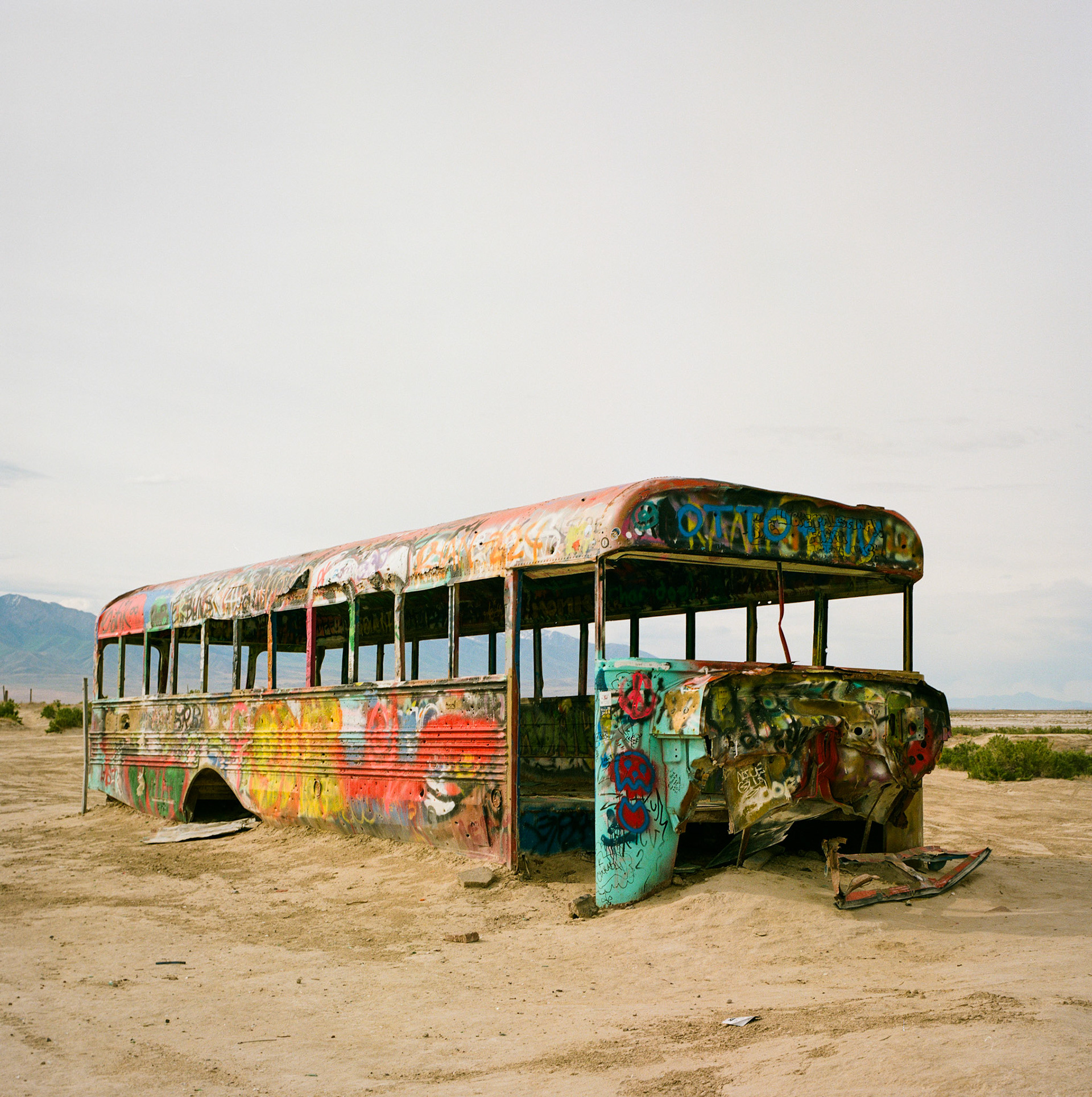 It's analog Tuesday. This bus is a favorite destination of mine, and other Utah photographers. This is my first attempt with my Hasselblad. I'll be back.
