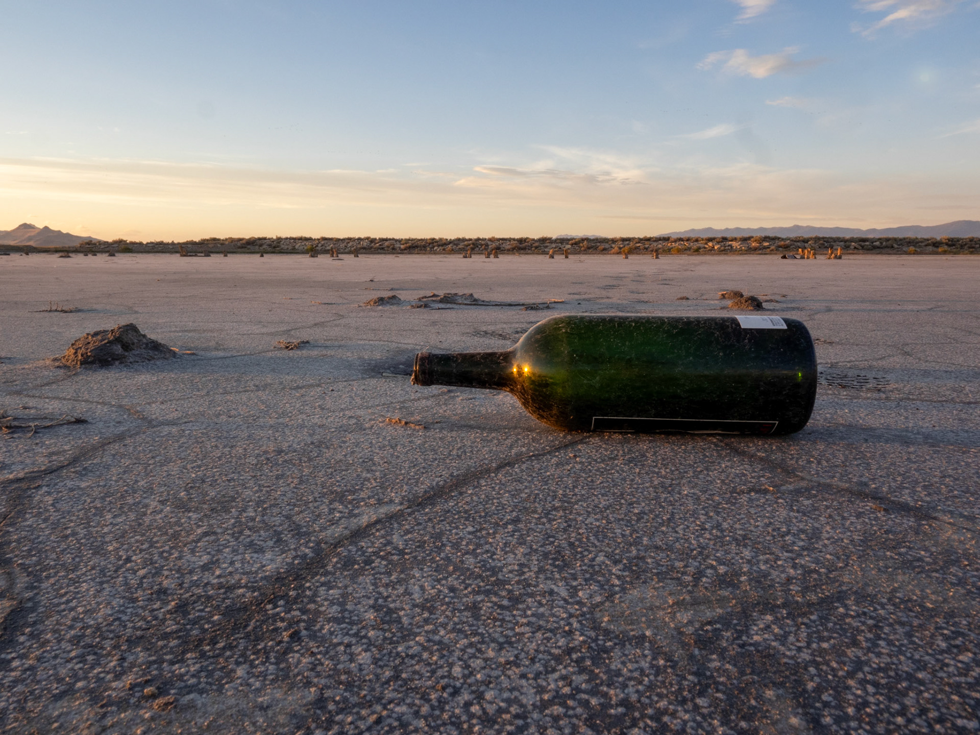 Another Great Salt Lake low water reveal.