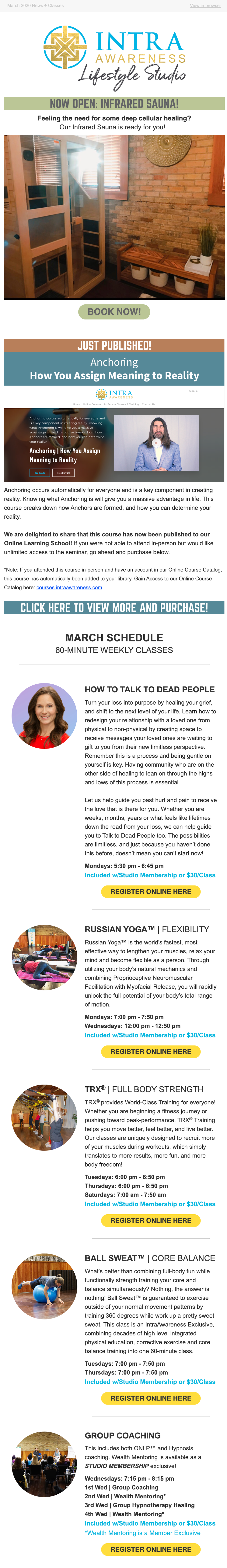 Lifestyle Studio Newsletter