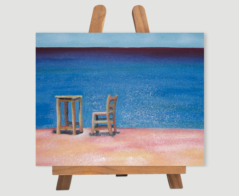 Beach Scene Oil Painting