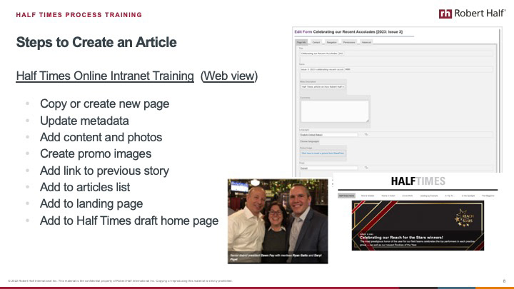 Training Presentation
