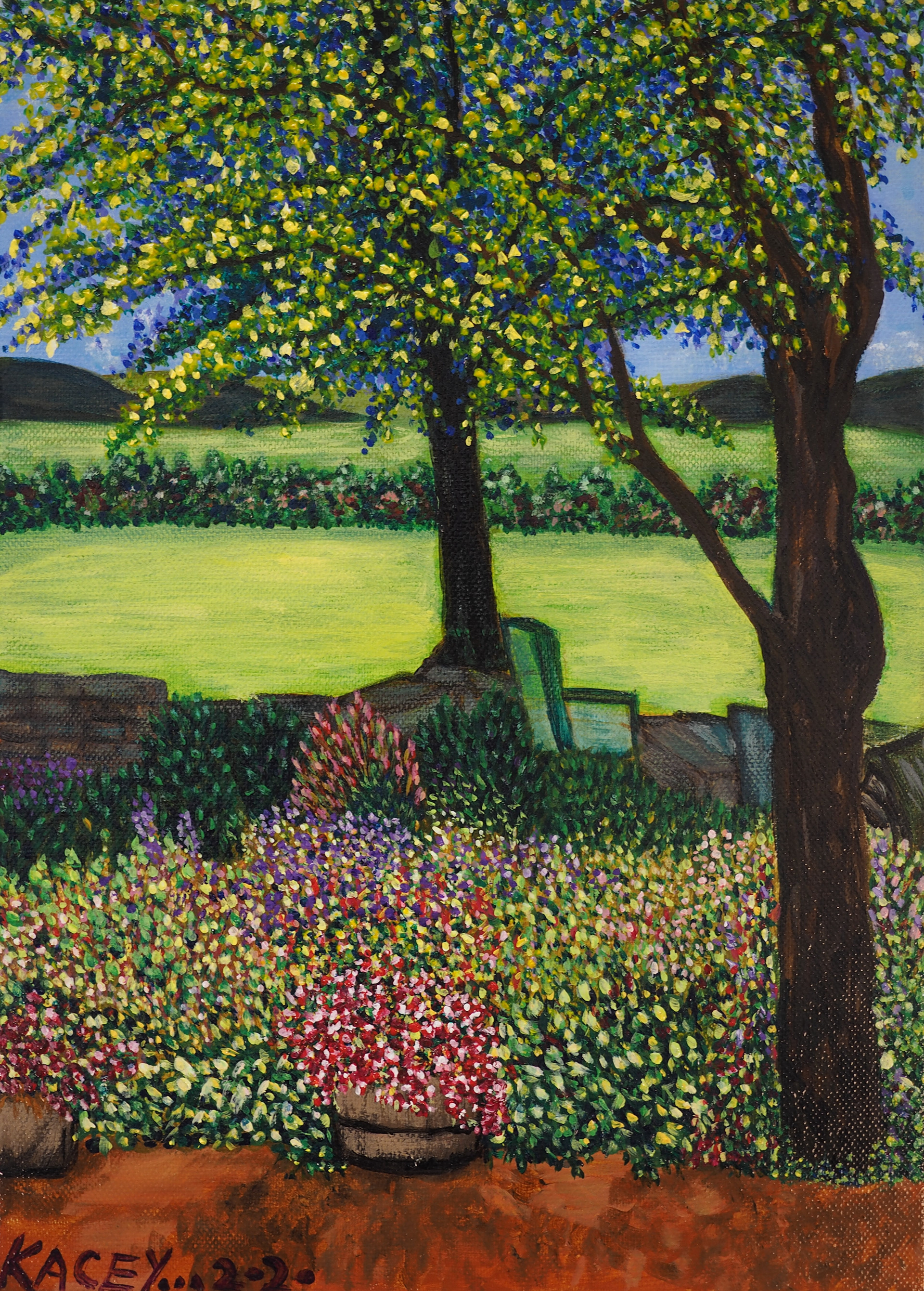Garden 36 x 26 cm Acrylic