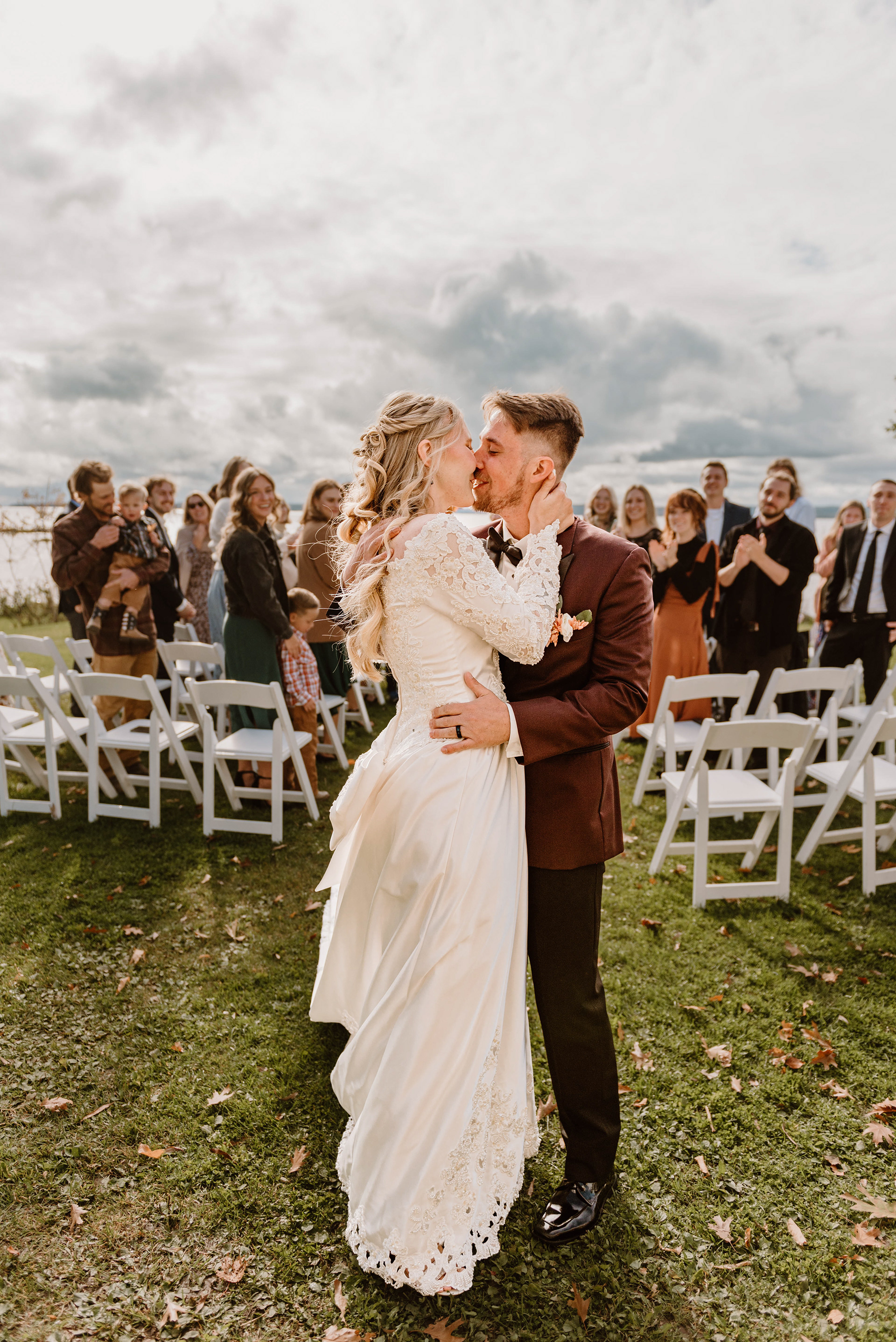 Gorgeous Wedding Photos Madeline Island Inn Madeline Island, WI Libby Aos Photography