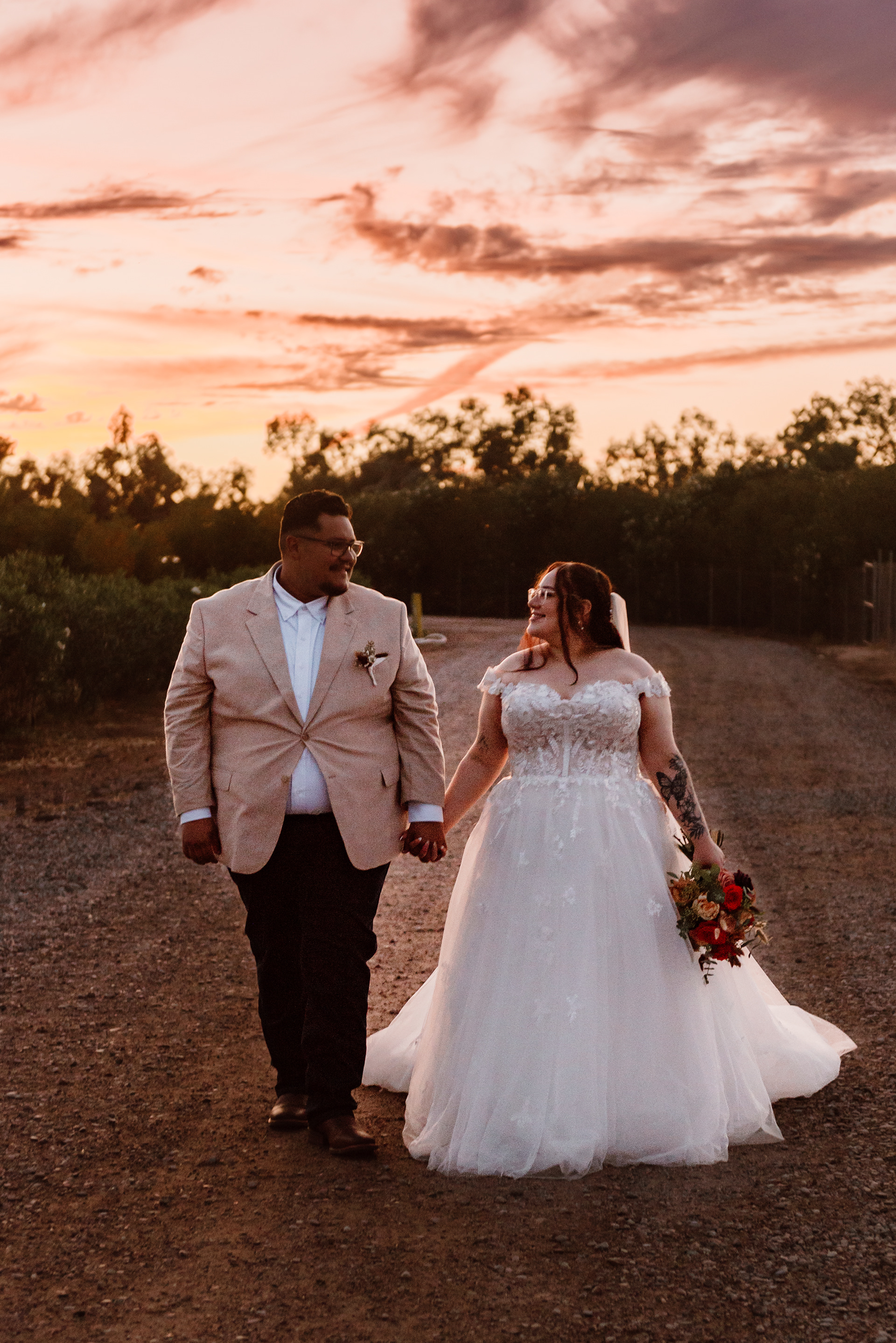 Gorgeous Wedding Photos Weddings at Schnepf's Farms Arizona Libby Aos Photography