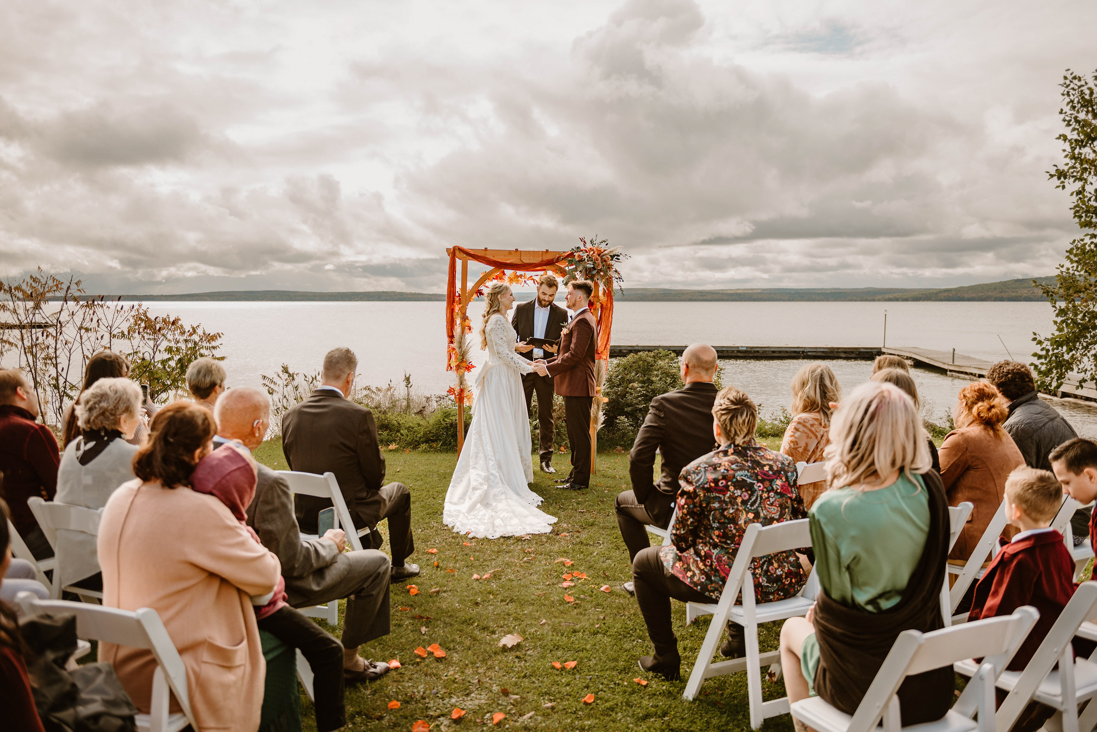 Gorgeous Wedding Photos Madeline Island Inn Madeline Island, WI Libby Aos Photography