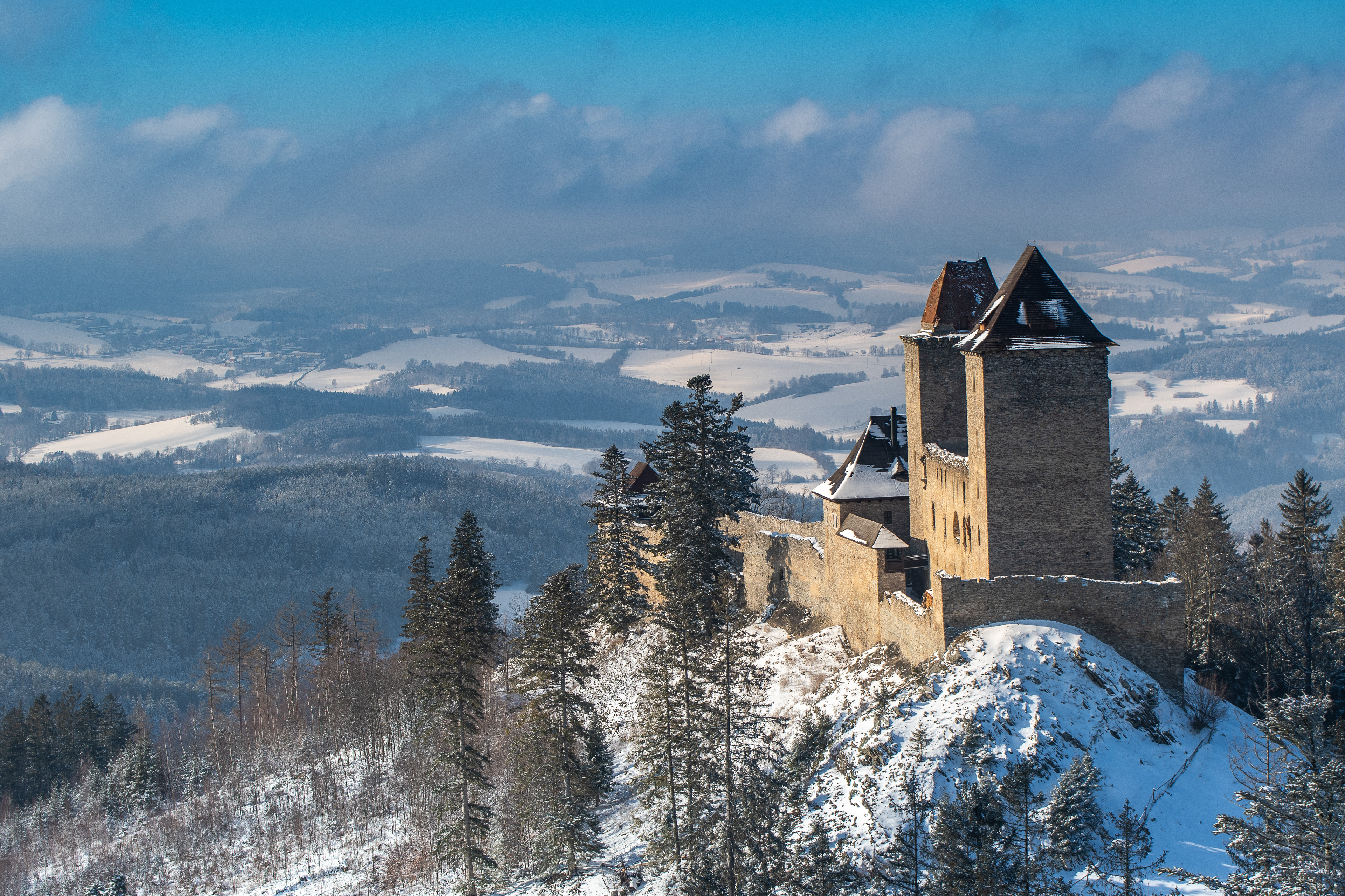 Hrad Kašperk na Šumavě