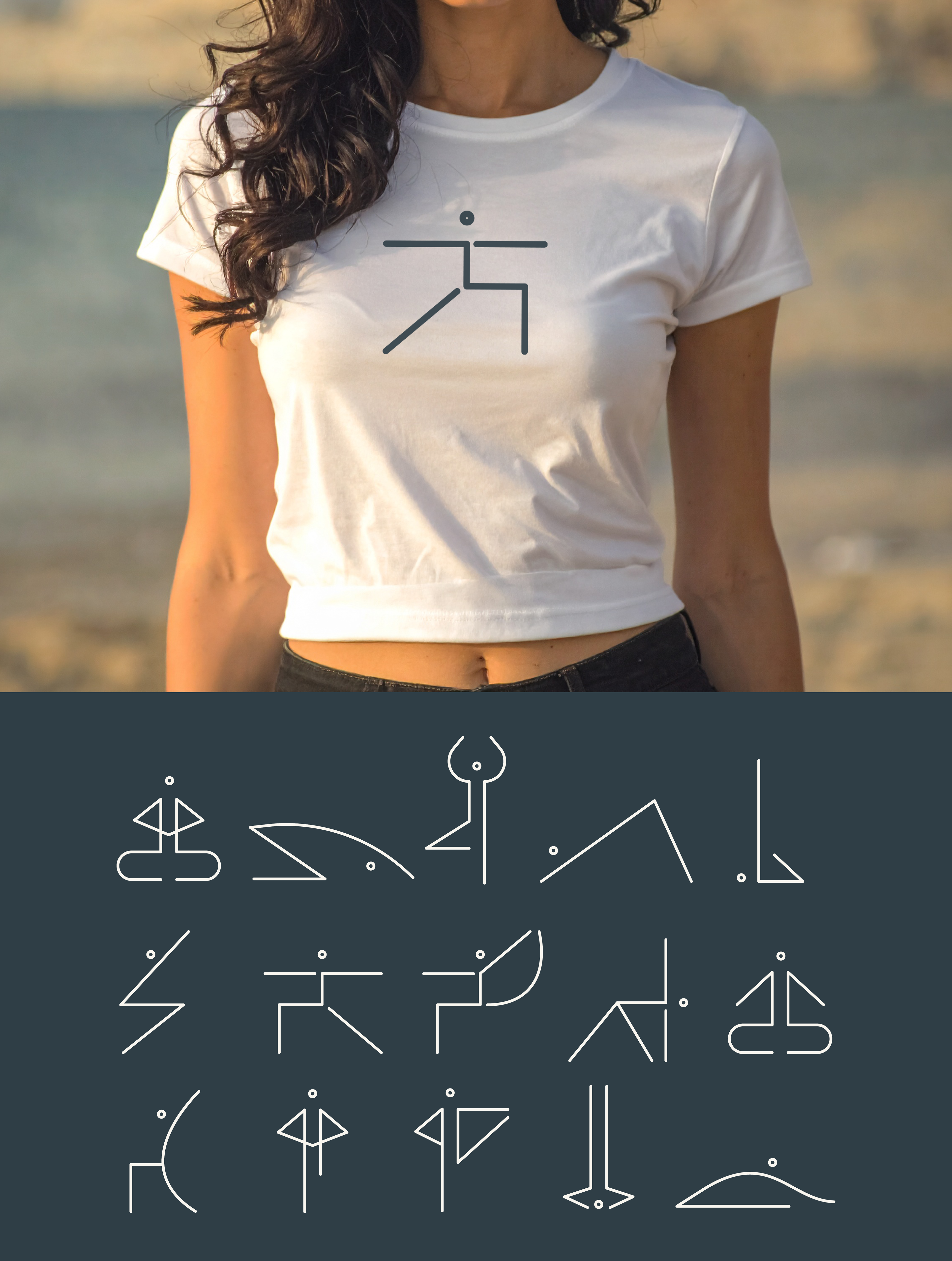 Nå yoga symbols used on merch