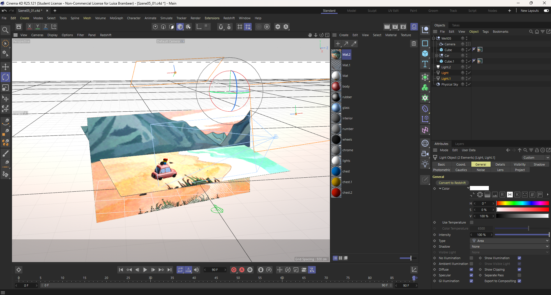 Prozess in Cinema4d