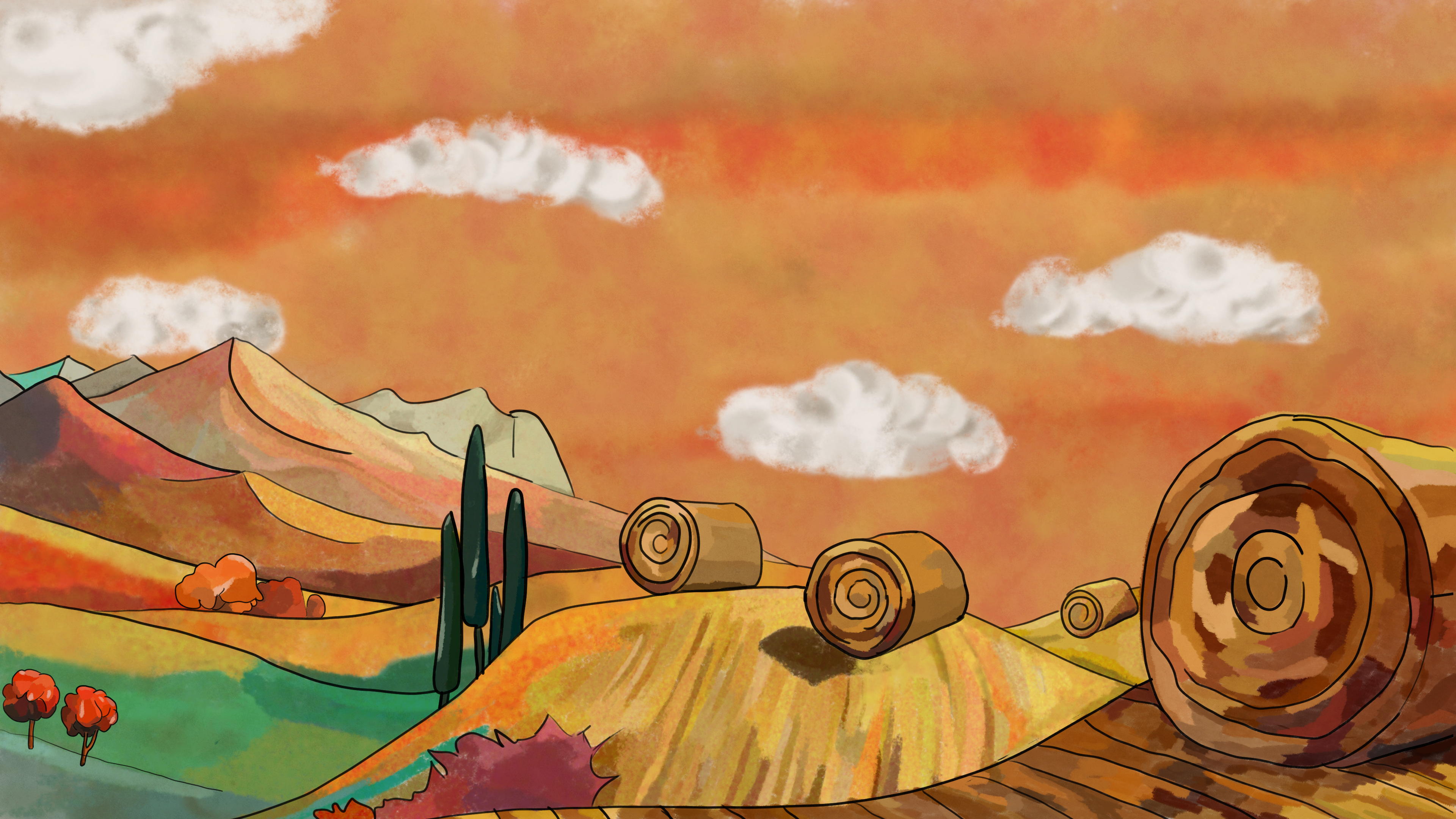 fertige Illustration