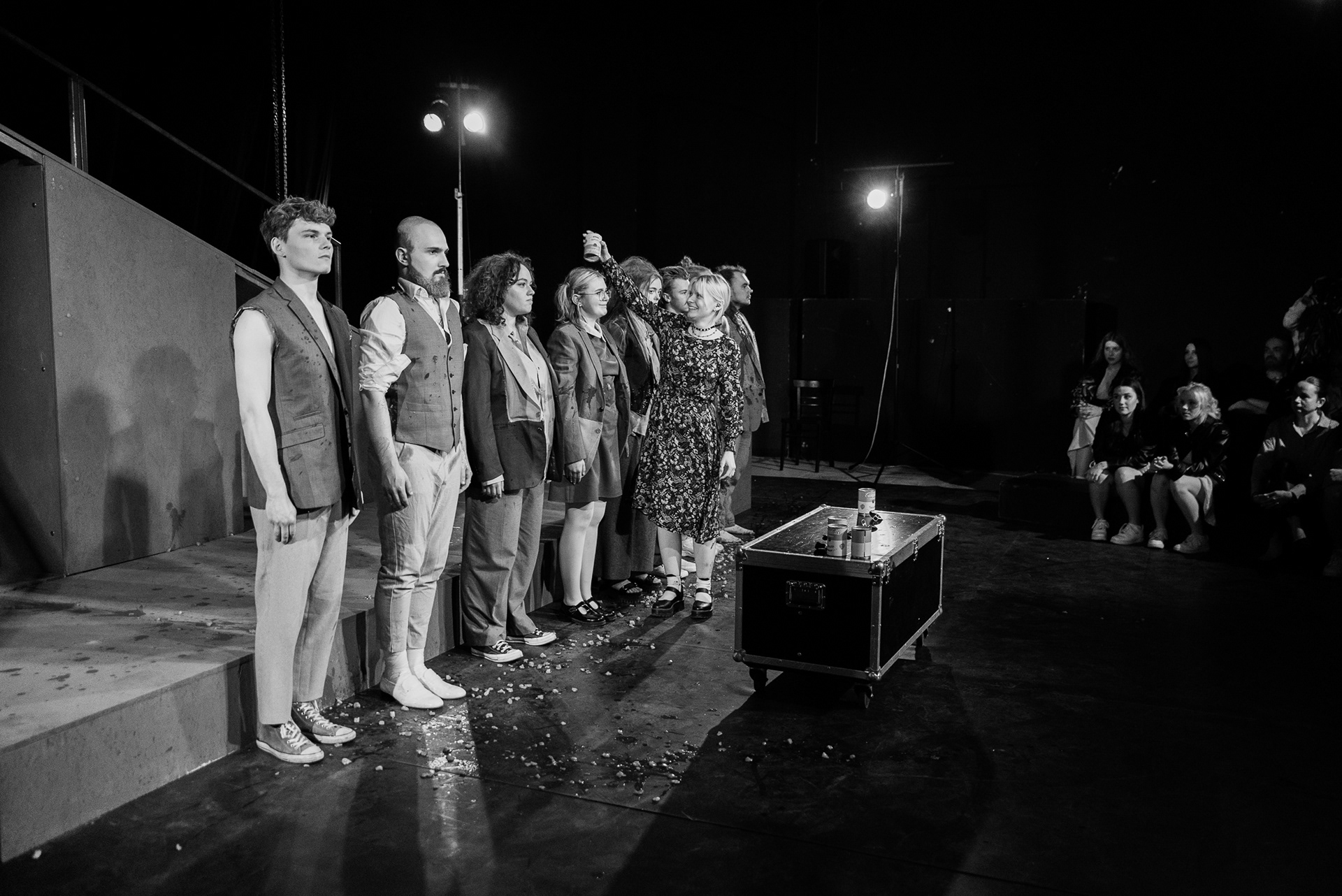 instalacja performatywna „Kafka w pomidorówce, czyli proces przy Kafce”