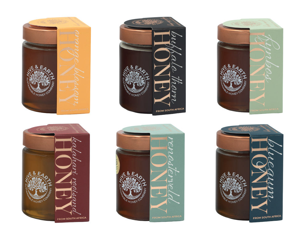 Hive & Earth Honey packaging