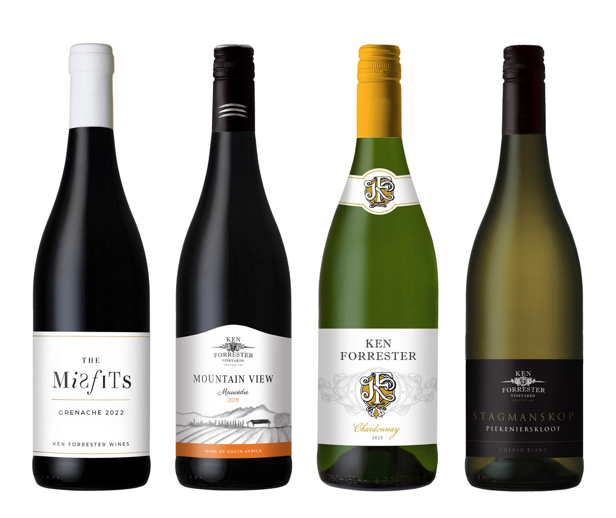 Wine labels for Ken Forrester Wines