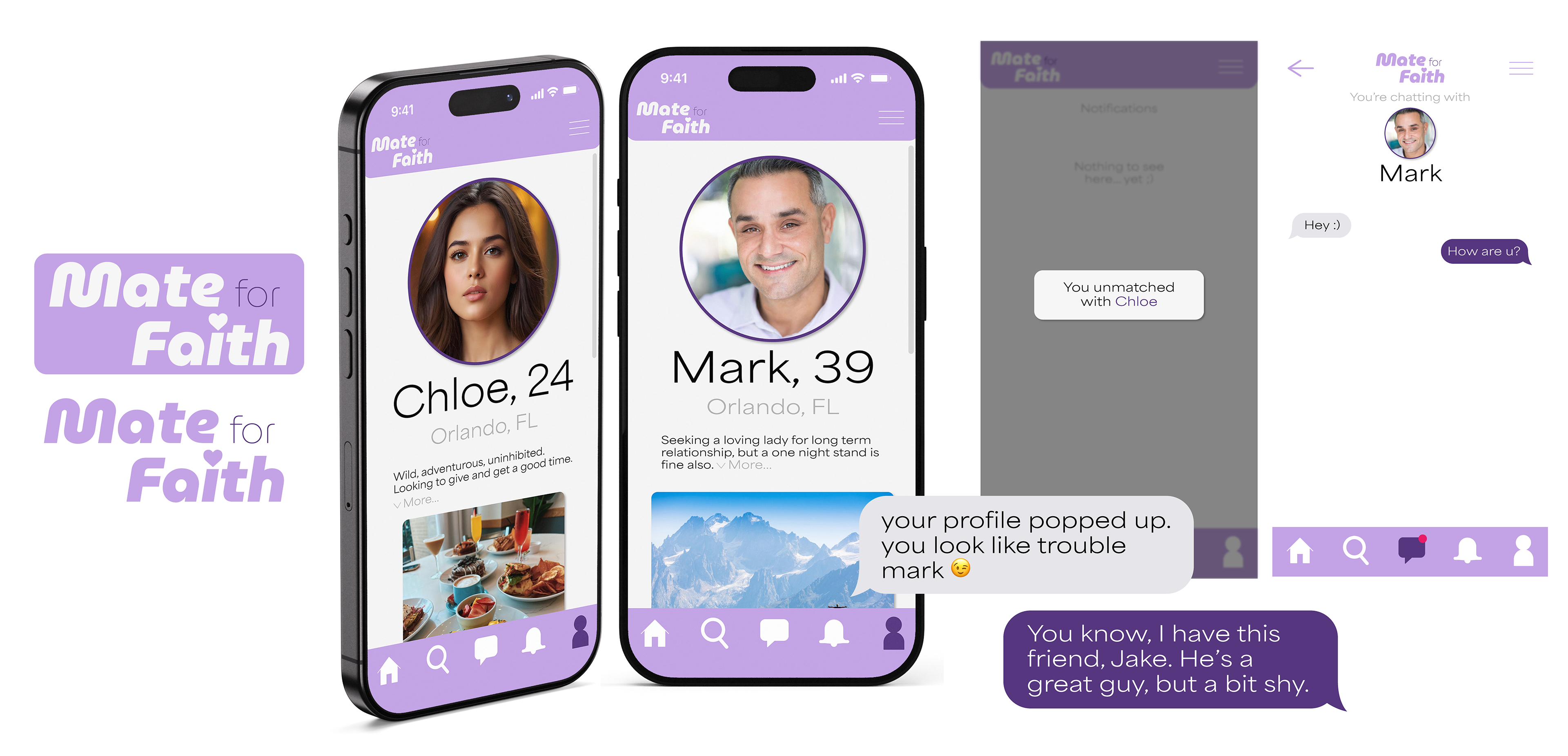 Faux dating app for short film, Catfish (2026)