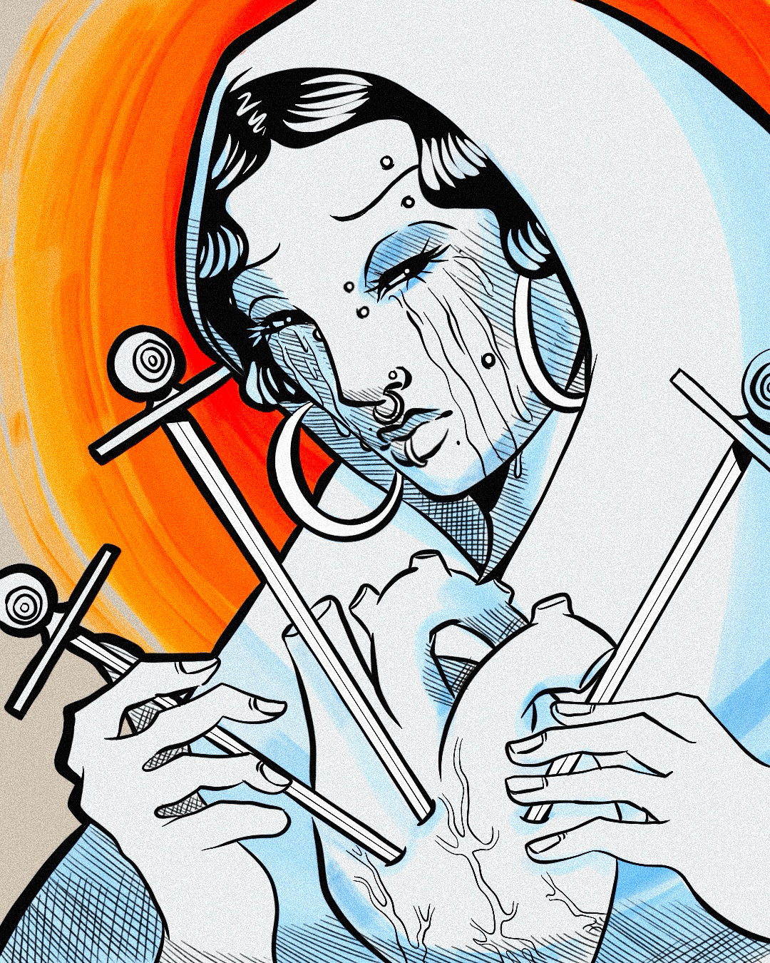 "Pierced" - Inktober (2025)