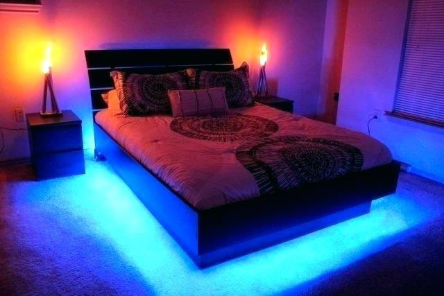Can put LED lights under bed or behind other objects