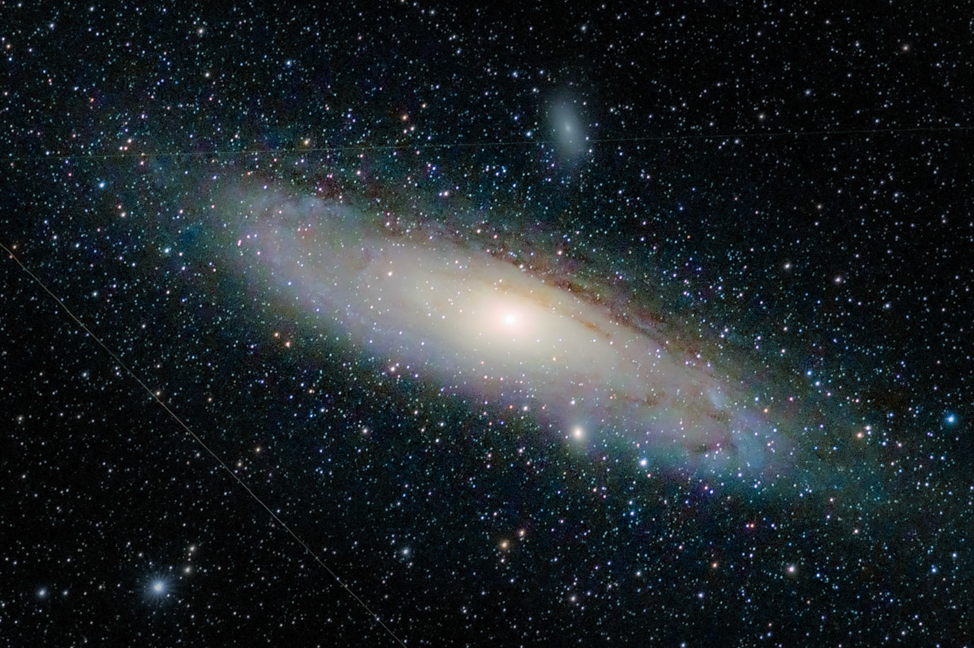 SIMPLE  =                    T / file does conform to FITS standardBITPIX  =                   20 / number of bits per data pixelNAXIS   =                    3 / number of data axesNAXIS1  =                 6240 / length of data axis 1NAXIS2  =                 4160 / length of data axis 2NAXIS3  =                    3 / length of data axis 3EXTEND  =                    T / FITS dataset may contain extensionsCOMMENT   FITS (Flexible Image Transport System) format is defined in 'AstronomyCOMMENT   and Astrophysics', volume 376, page 359; bibcode: 2001A&amp;A...376..359HBZERO   =                    0 / offset data range to that of unsigned shortBSCALE  =                    1 / default scaling factorDATE    = '2024-08-14T23:50:15' / UTC date that FITS file was createdDATE-OBS= '2024-08-15T01:40:02' / YYYY-MM-DDThh:mm:ss observation start, UTINSTRUME= '        '           / instrument nameOBSERVER= '        '           / observer nameTELESCOP= '        '           / telescope used to acquire this imageROWORDER= 'TOP-DOWN'           / Order of the rows in image arrayXBINNING=                    1 / Camera binning modeYBINNING=                    1 / Camera binning modeCCD-TEMP=                    0 / CCD temp in CSET-TEMP=                    0 / Temperature setting in CEXPTIME =                    0 / Exposure time [s]APERTURE=                    0 / Aperture of the instrumentHISTORY TOP-DOWN mirrorHISTORY Hintergrundextraktion (Korrektur: Subtraction)HISTORY Asinh Transformation: (stretch=  23.9, bp=0.02410)HISTORY SCNR (Typ=Durchschnittlich neutral, Stärke=1.00, Erhaltung=true)HISTORY SCNR (Typ=Durchschnittlich neutral, Stärke=1.00, Erhaltung=true)END