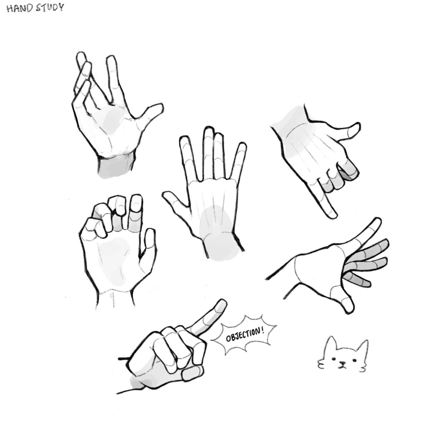 Hand Study. 