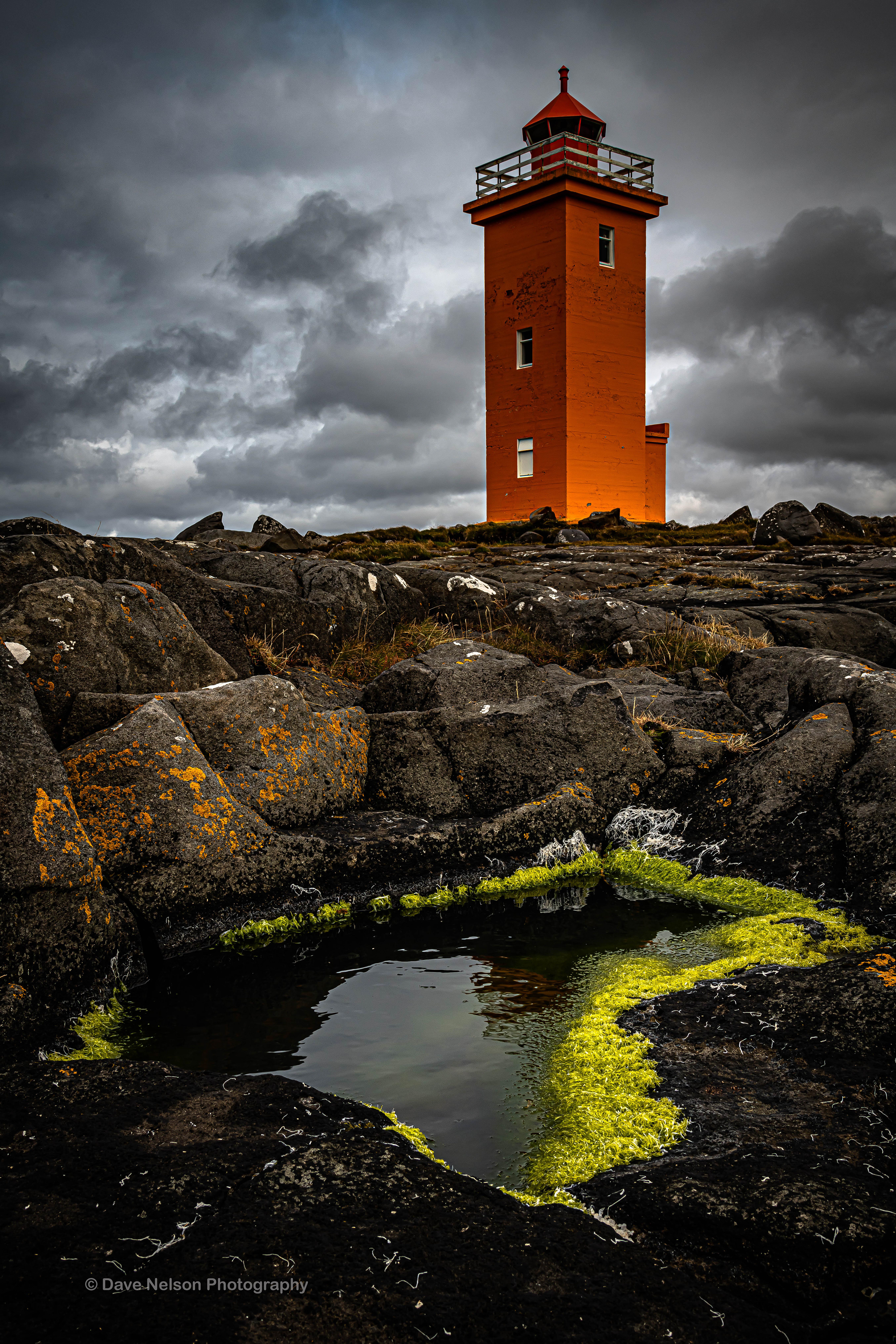 Stafnesviti Lighthouse, Reykjanes Peninsula, Iceland