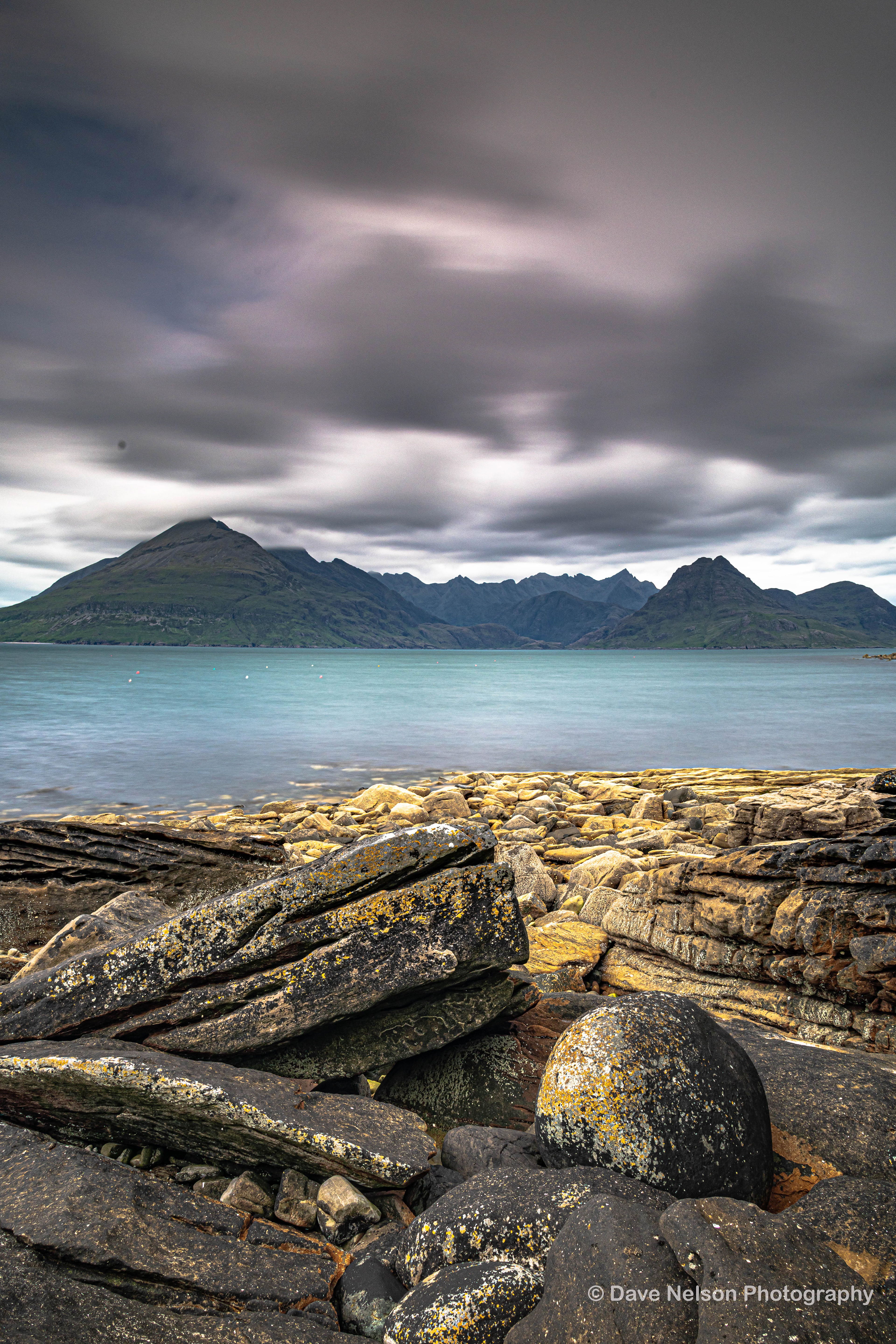 The Black Cuillin across loch Scavaig, Algol, Isle of Skye, Hebrides, Scotland