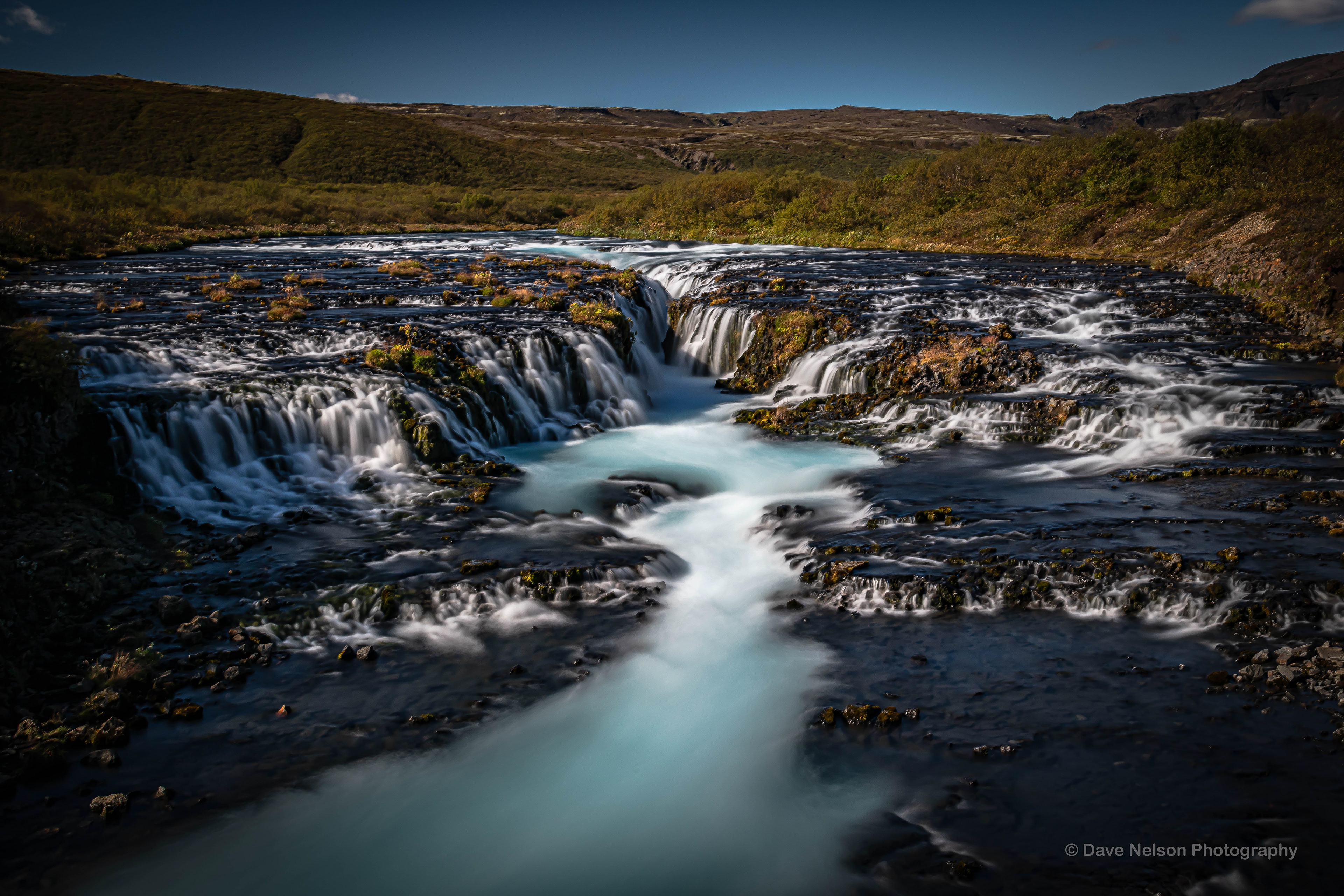 Iceland's Bluest Waterfall, Brúarfoss, South Iceland