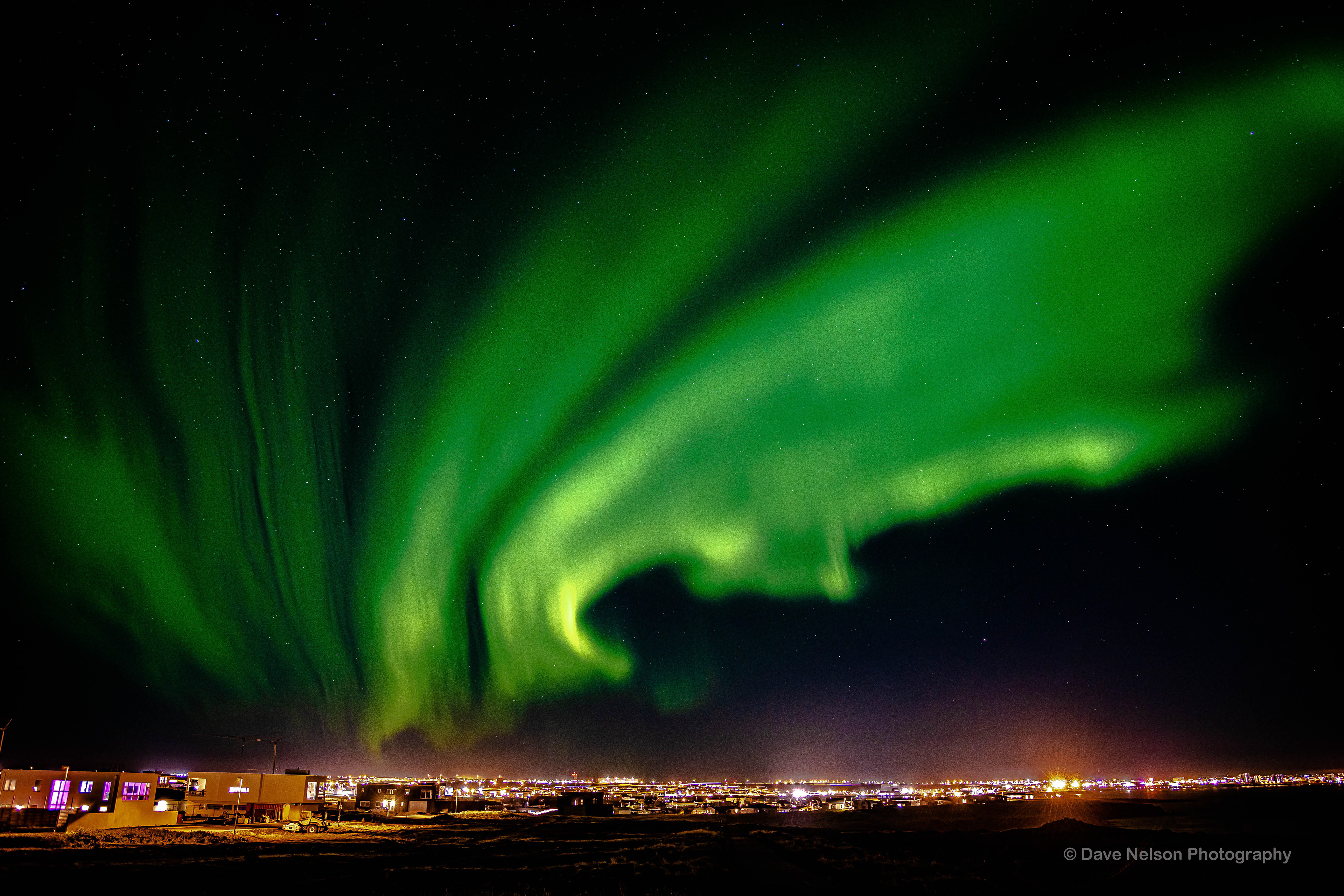 Lady Aurora, Reykjanes Peninsula, Iceland
