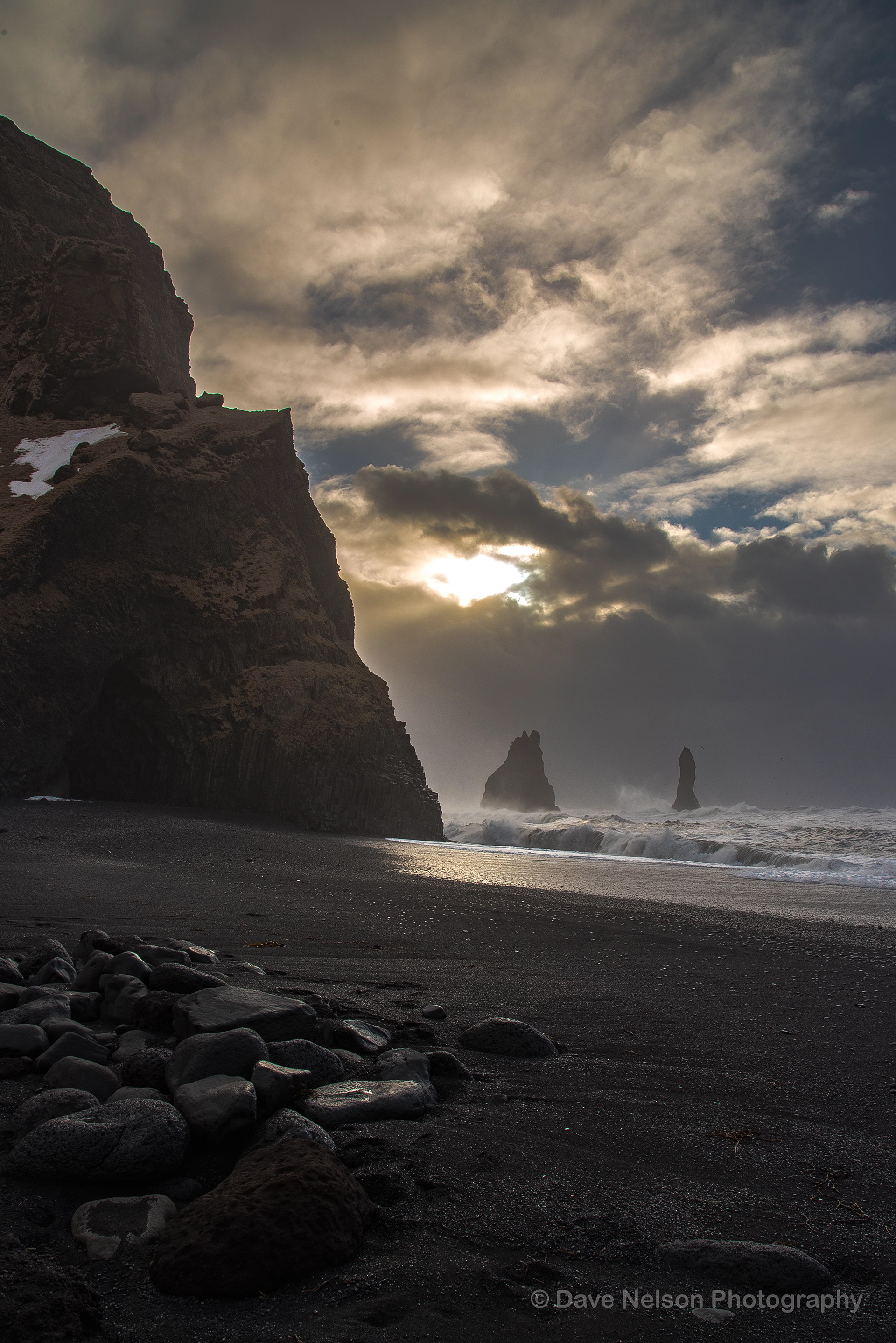 The Black Sands of Reynisfjara Beach, nr Via, South Iceland