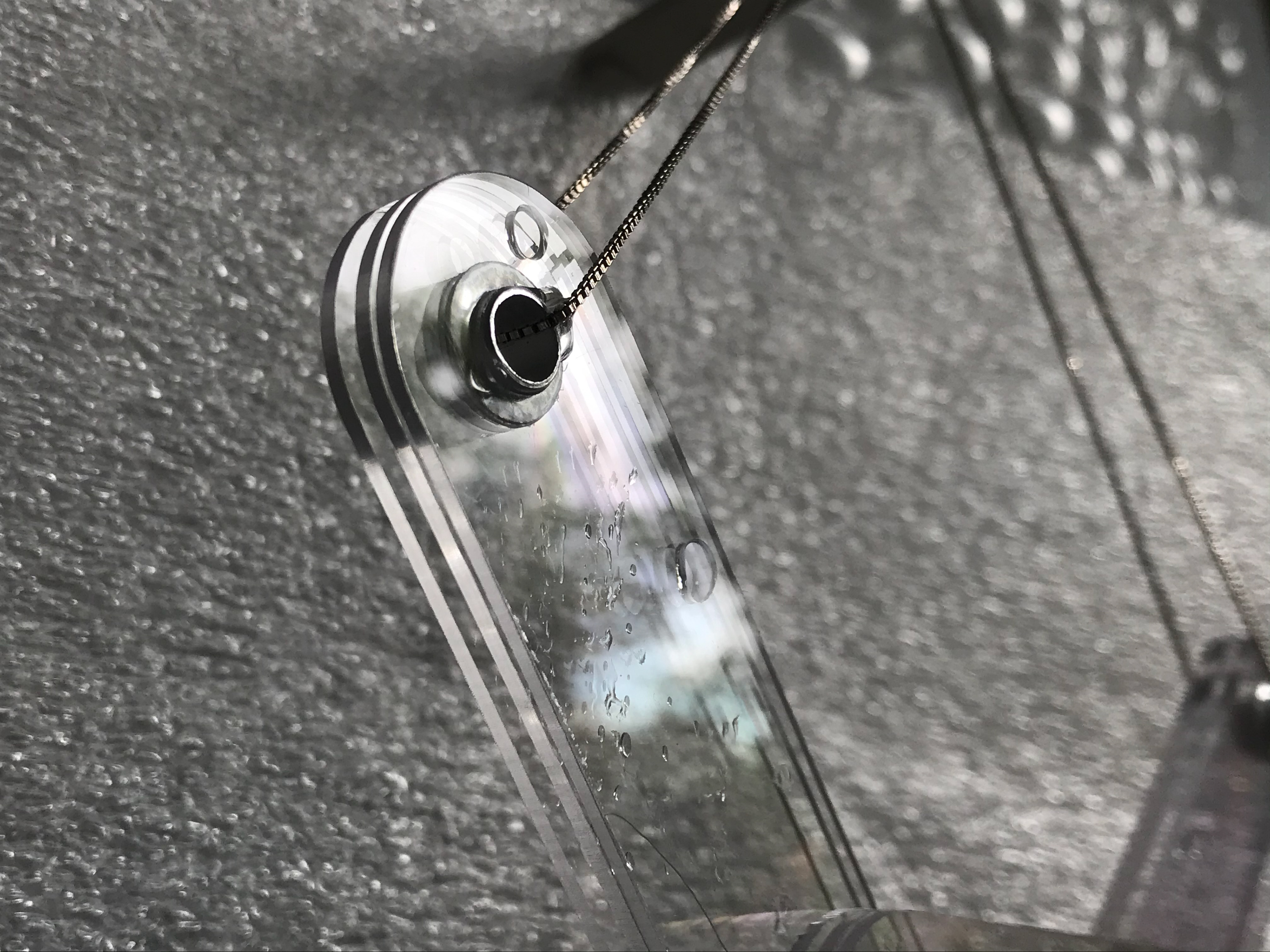 Detail of the principle of layers with water as a pattern