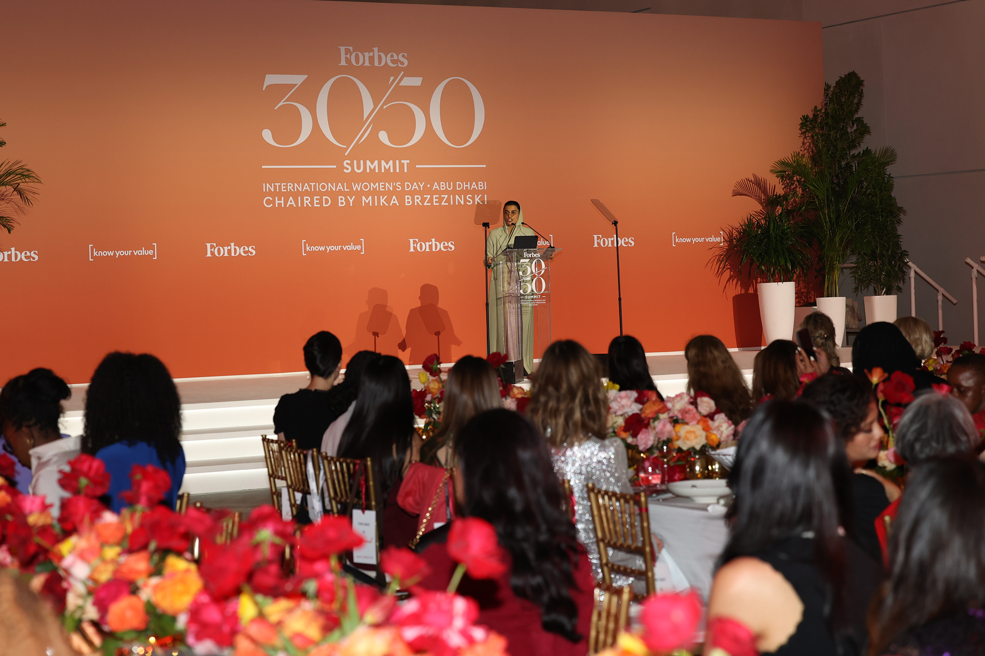 Inspiring leadership by Noora Al Kaabi at the Forbes 30/50 Summit in Abu Dhabi, where influential women gather to celebrate empowerment, innovation, and progress on International Women’s Day.