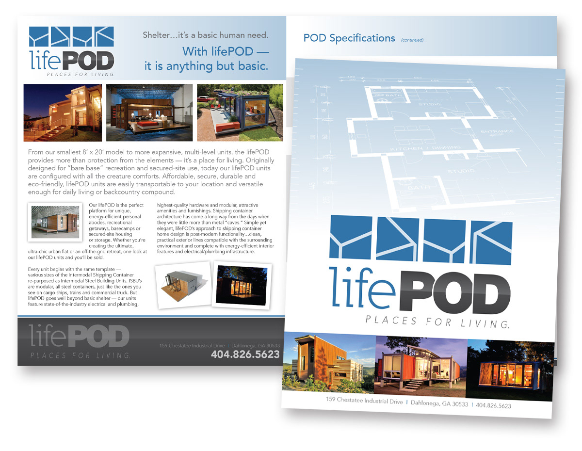 lifePOD - Saddle-Stitched Brochure